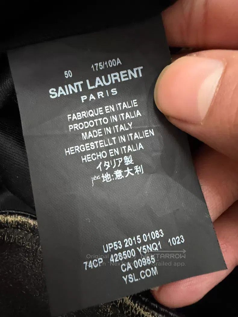 Saint Laurent Paris Saint Laurent Paris Sheepskin Beetle Leather Jacket Size US M / EU 48-50 / 2 - 5 Thumbnail