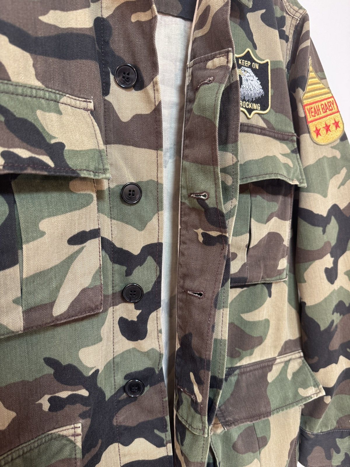 Saint Laurent Paris Saint Laurent Camo Military Jacket SS16 Size US XS / EU 42 / 0 - 6 Thumbnail