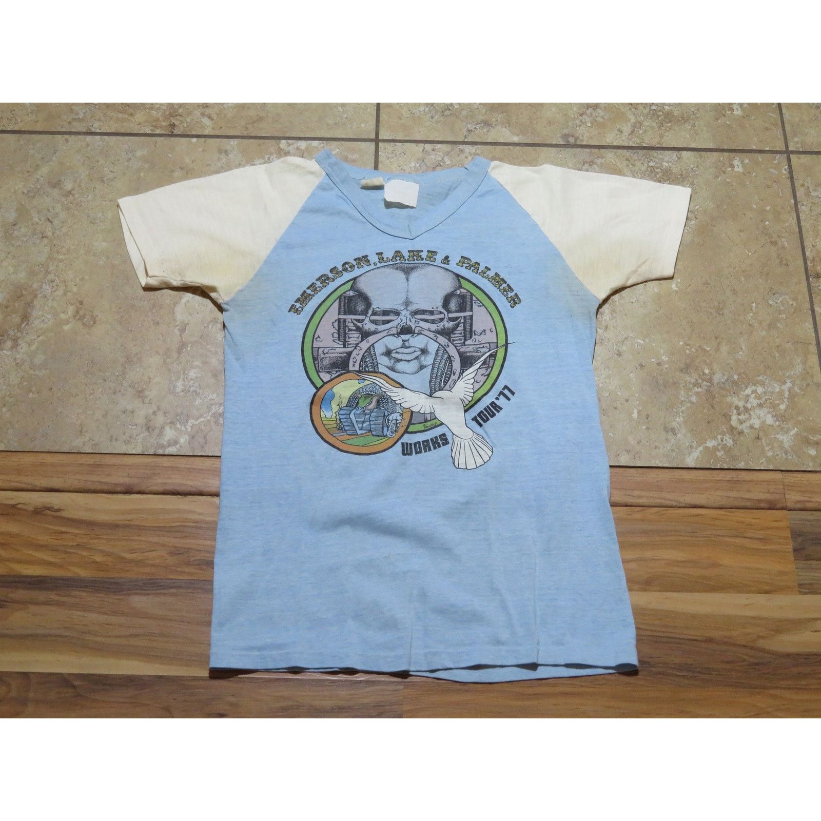 Other Emerson Lake Palmer 1977 Blue White T-shirt M Size US M / EU 48-50 / 2 - 1 Thumbnail