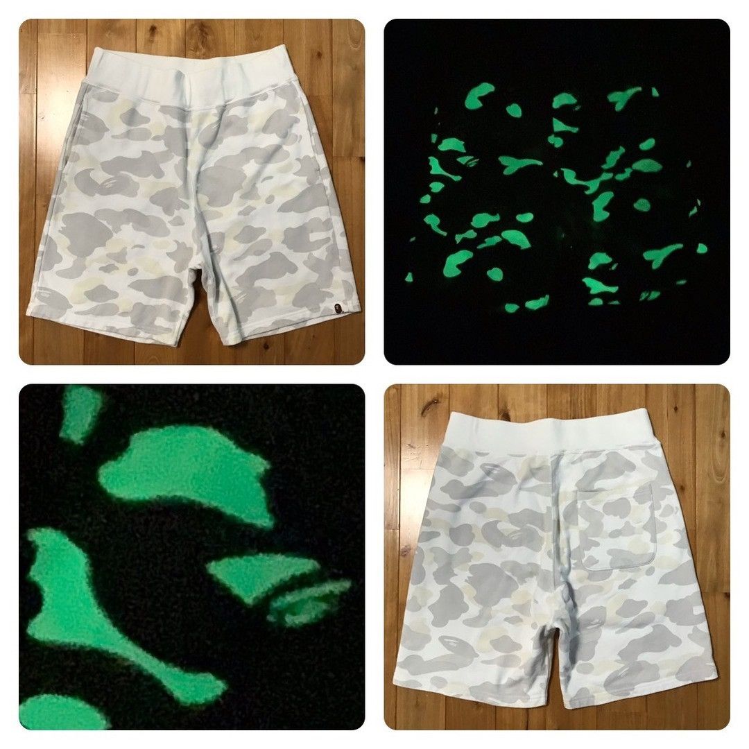 Bape 💫Glow in the dark💫 BAPE city camo sweat shorts APE ★size M Size US 32 / EU 48 - 1 Thumbnail