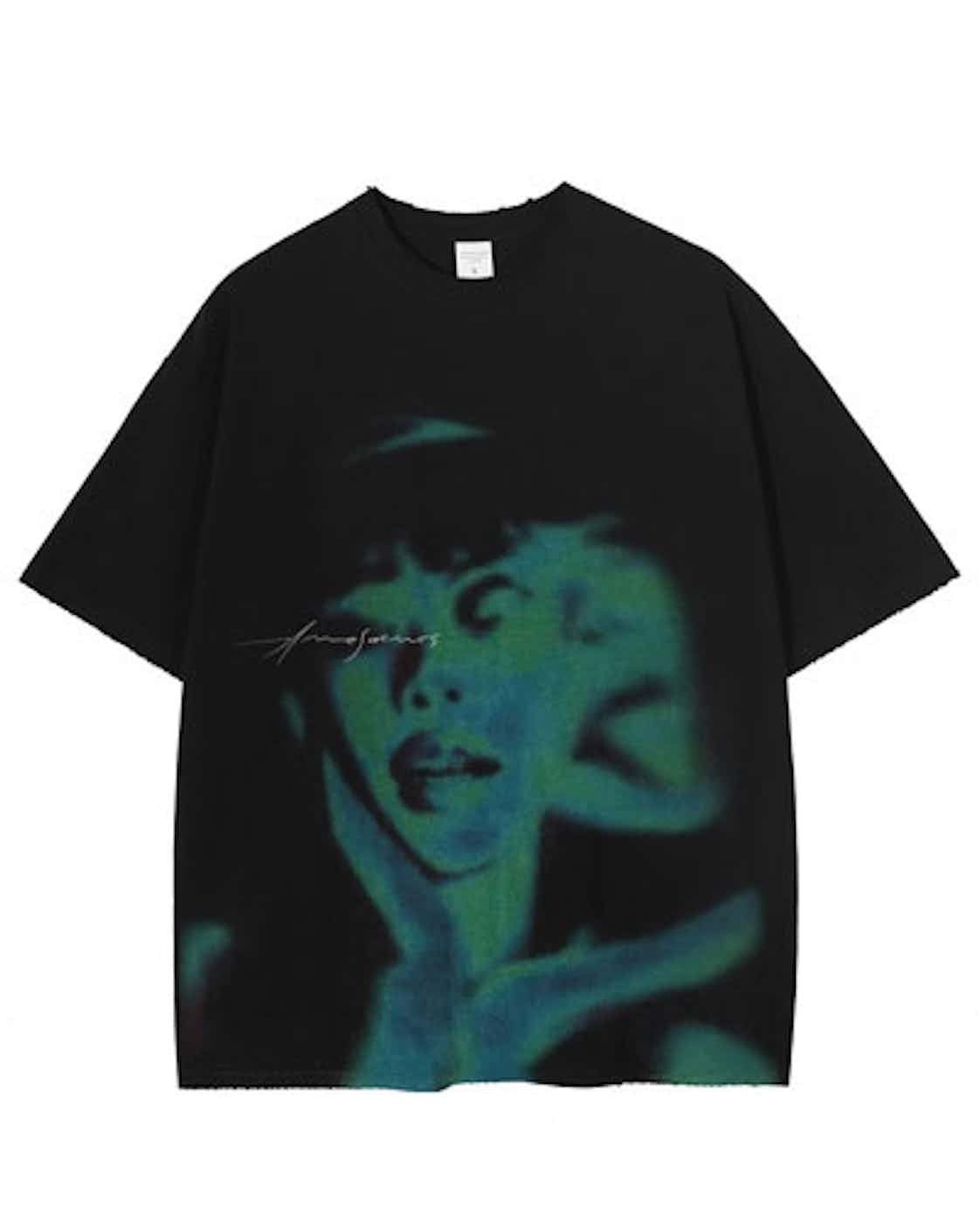 Japanese Brand × Vintage 90s Design Face Oversized Printed Vintage T Shirt Size US M / EU 48-50 / 2 - 1 Thumbnail