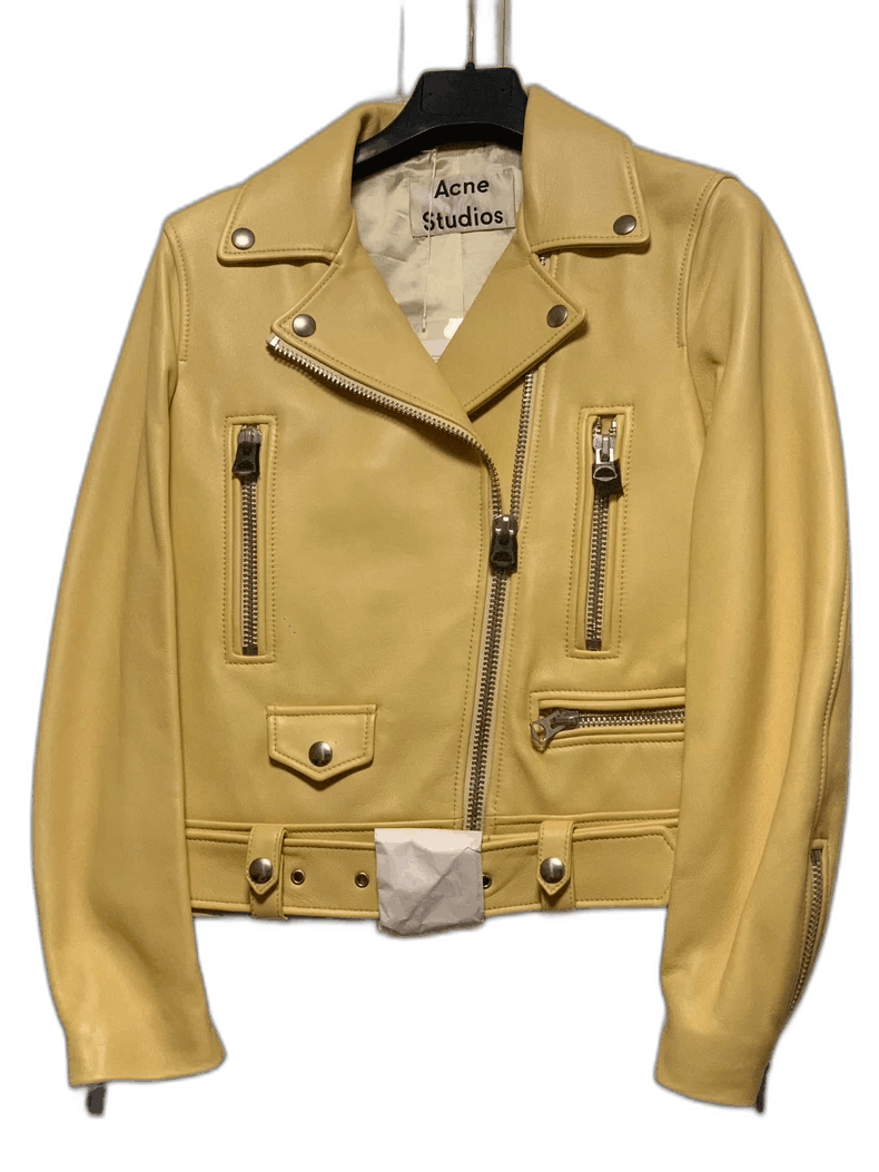 Acne Studios yellow leather jacket from Acne Studios Size US XS / EU 42 / 0 - 1 Thumbnail