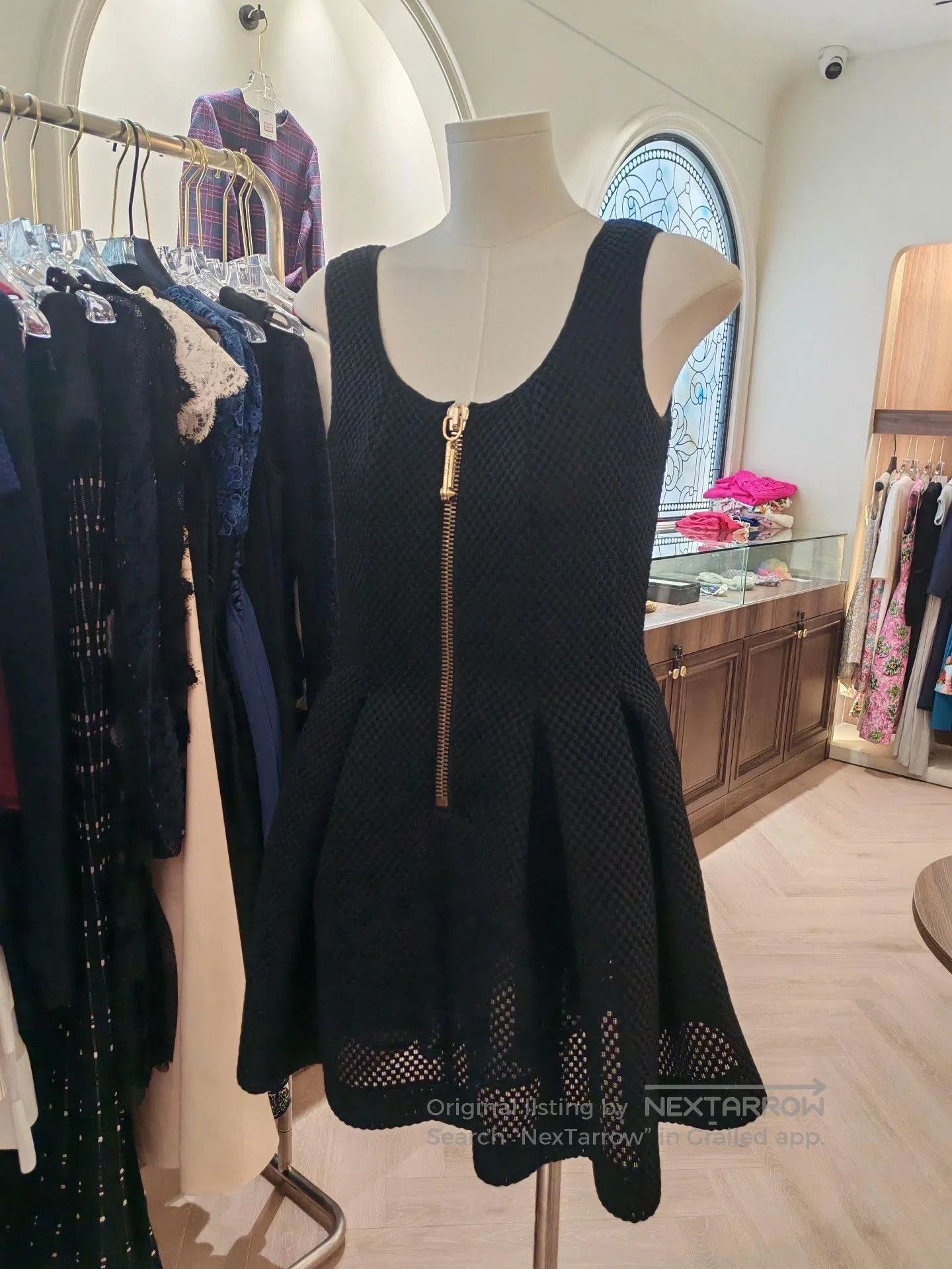 Philipp Plein Philipp Plein Black Honeycomb Texture Dress. Size M / US 6-8 / IT 42-44 - 1 Thumbnail