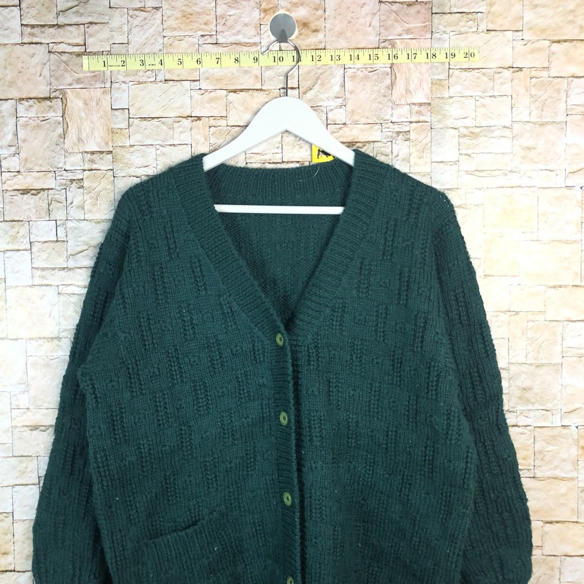 Vintage Japanese Brand Green Cardigan Knitwear #A938 Size M / US 6-8 / IT 42-44 - 2 Thumbnail