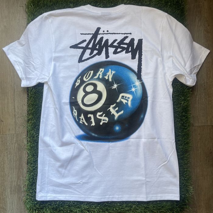 Stussy Stussy X Born x Raised 8 Ball Tee Size M | Grailed