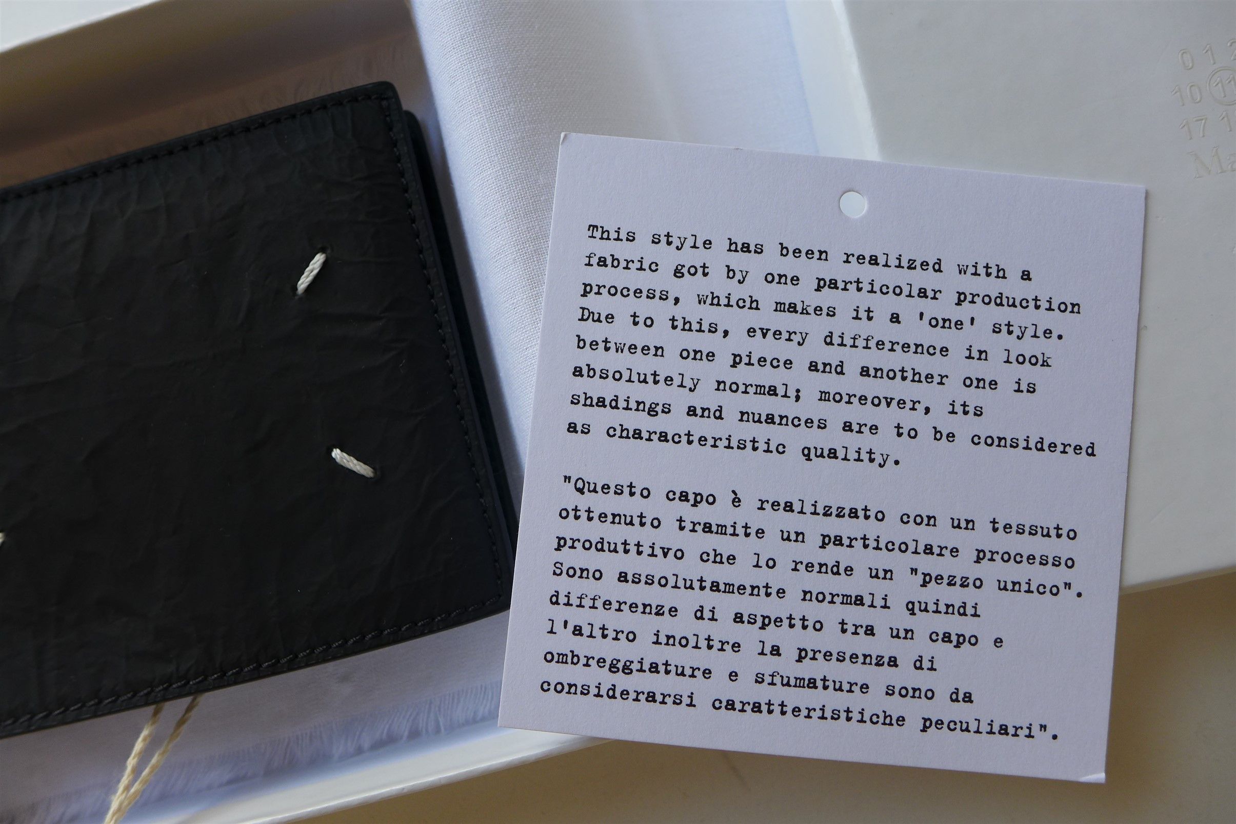 Maison Margiela Margiela Textured Bifold Wallet - Black Calf Leather Size ONE SIZE - 11 Thumbnail