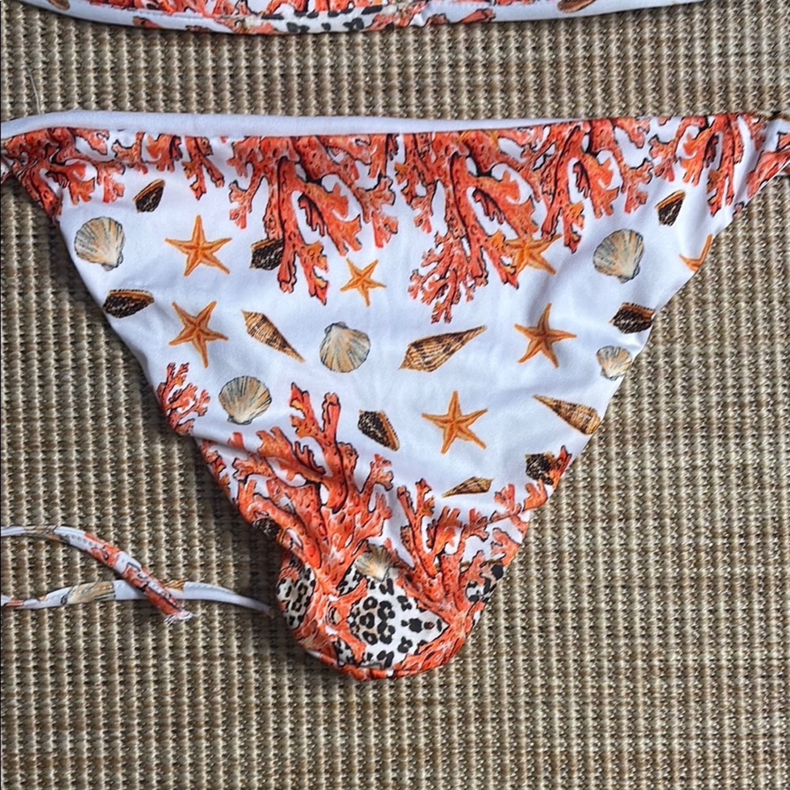 Other NWT Antica Sartoria Positano Vibrant Print Bikini Set L Size ONE SIZE - 6 Thumbnail