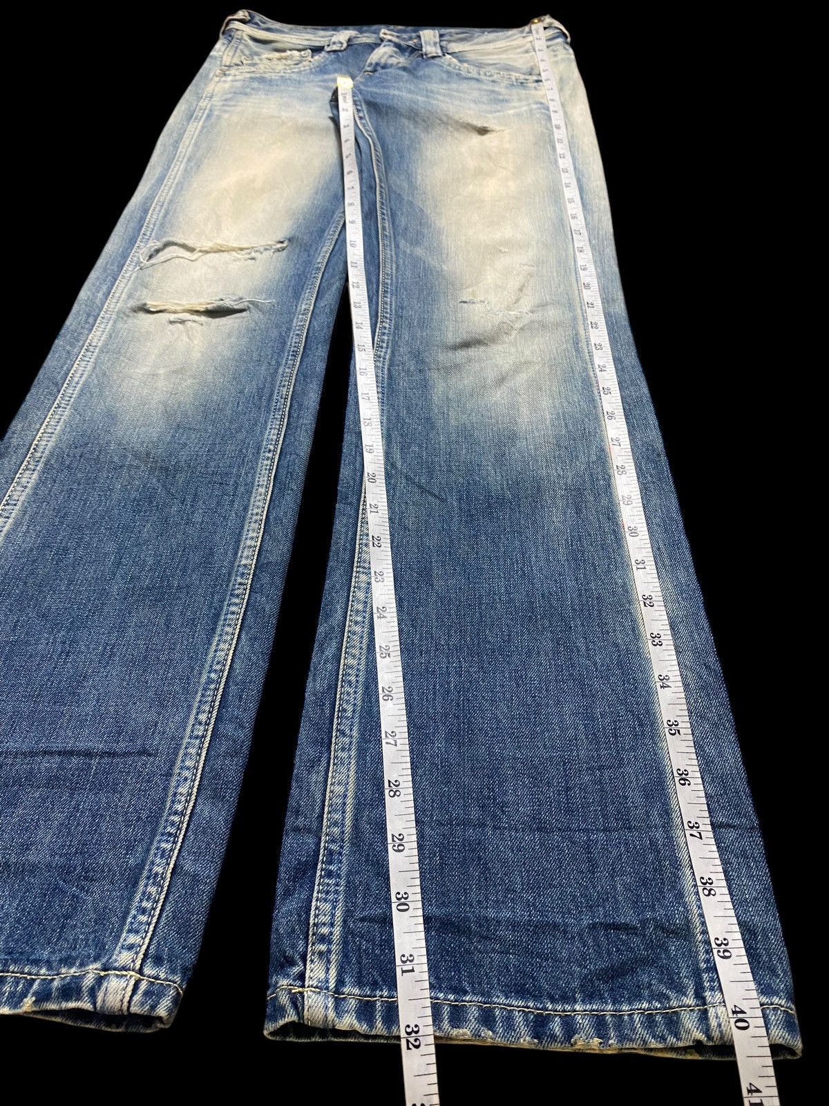Hysteric Glamour Vintage Pepe Fade Wash Little Bootcut Style Distressed Jeans Size US 29 - 16 Thumbnail