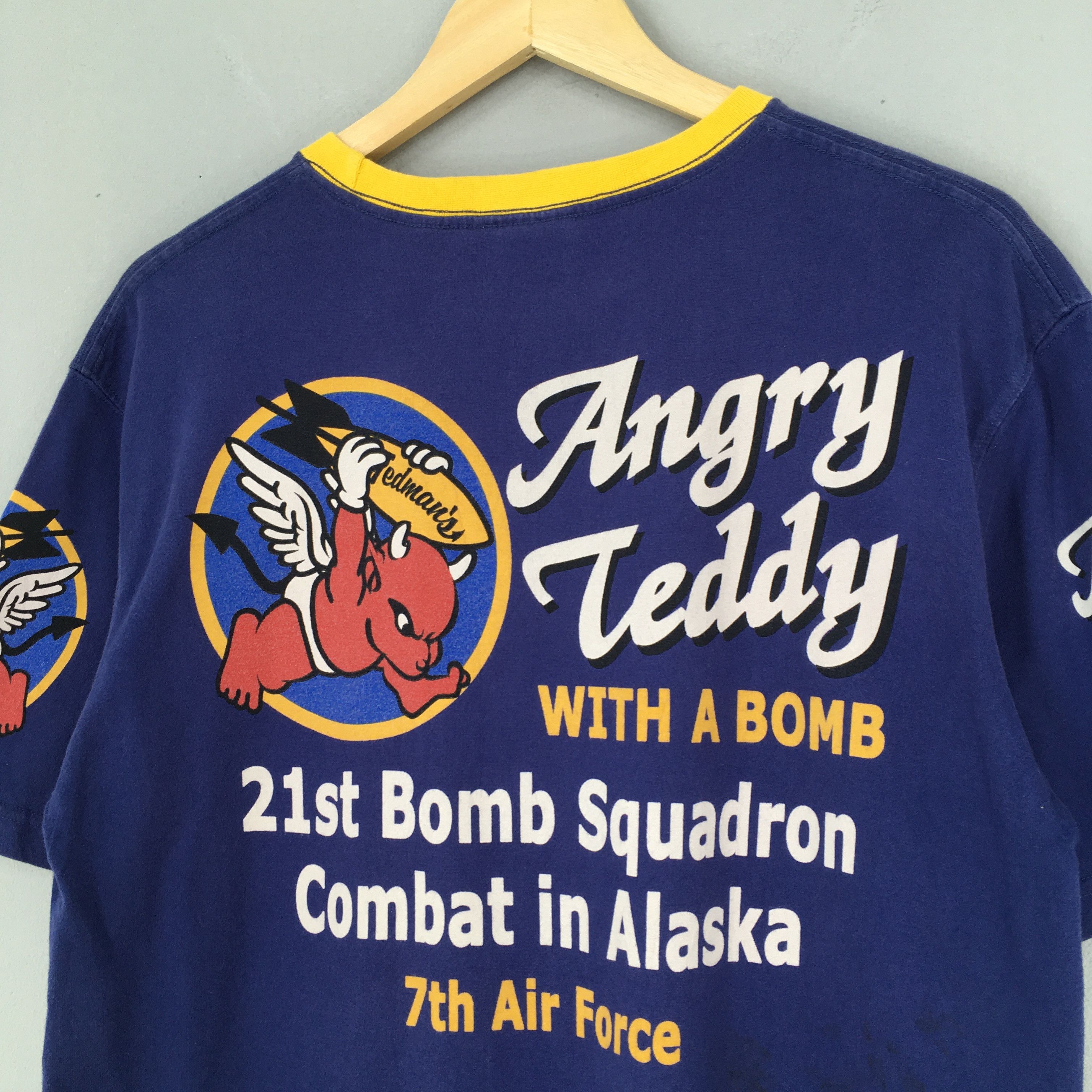 Japanese Brand × Tedman × Vintage Ted Company Tedman's Angry Teddy Blue Tshirt Size M Size US M / EU 48-50 / 2 - 10 Thumbnail