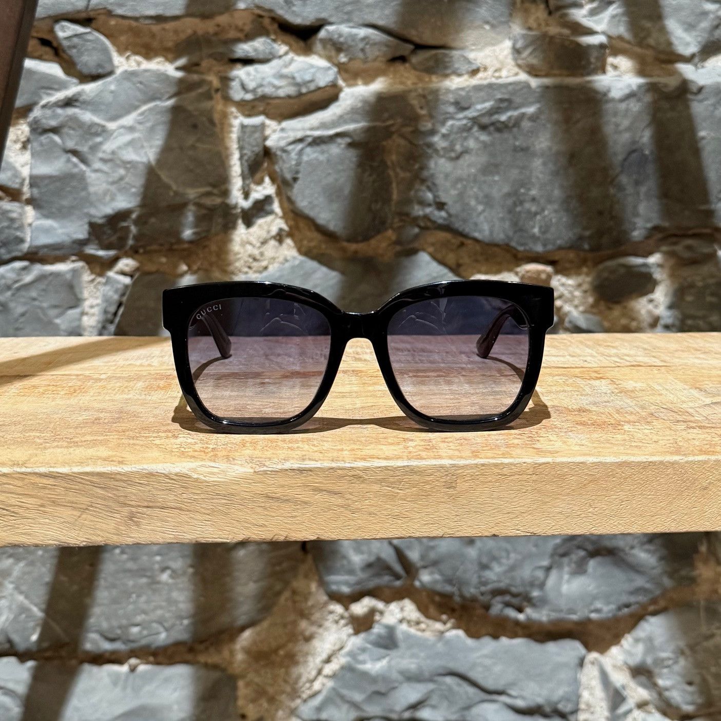 Gucci Gucci GG0034 Black Frame Glitter Web Branch Sunglasses Size ONE SIZE - 2 Thumbnail