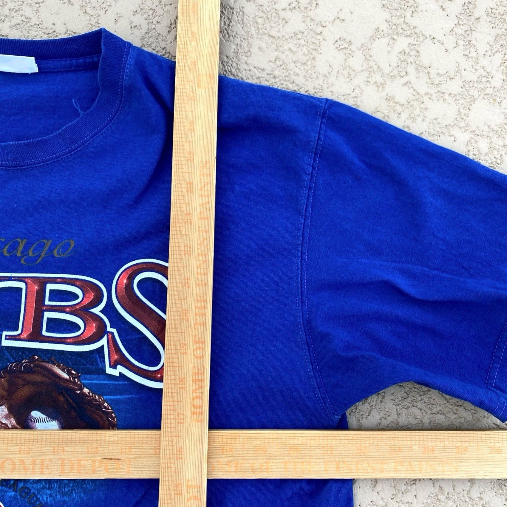 MLB VINTAGE Chicago Cubs Shirt Mens L Blue 2005 MLB Baseball Logo National League CSA T-Shirt Crew Neck Short Sleeve Cotton Knit Logo Men Regular Wood? Size US L / EU 52-54 / 3 - 3 Thumbnail