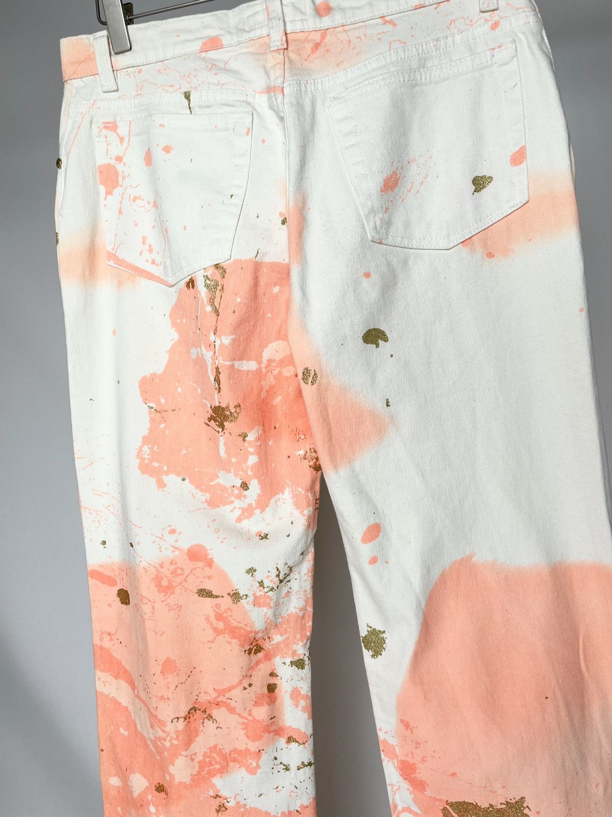 Roberto Cavalli Roberto Cavalli Vintage Paint Graphic White Jeans Just Pants Size US 32 / EU 48 - 11 Thumbnail