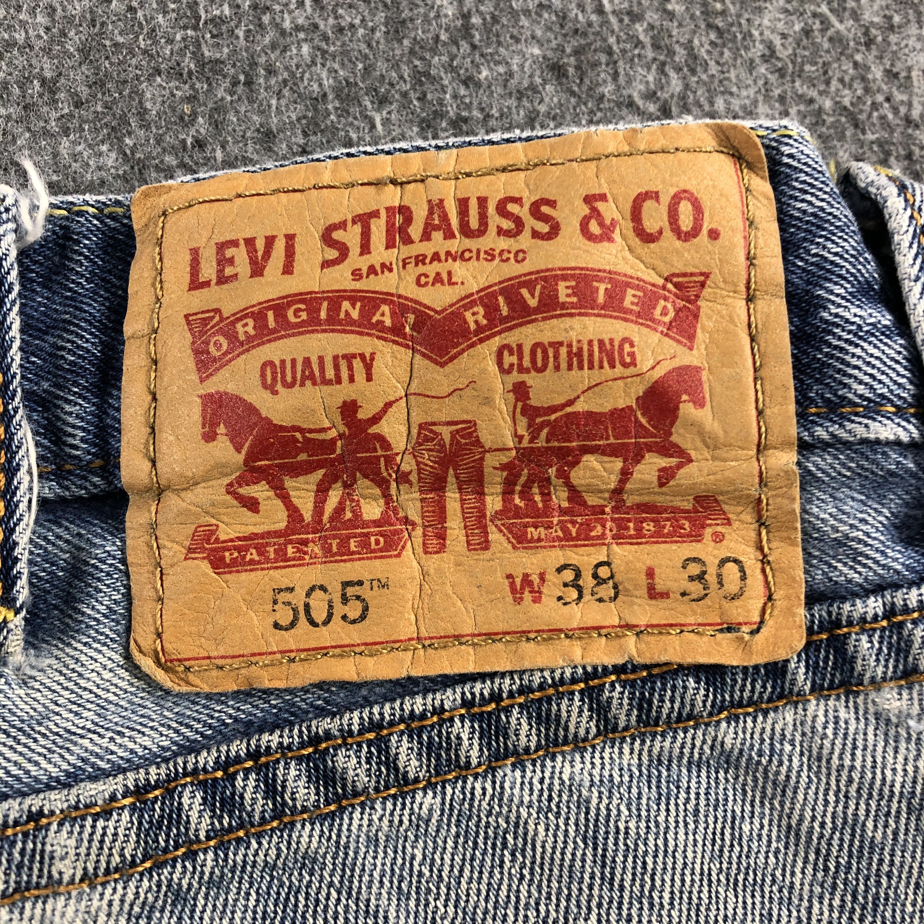 Levi's Vintage Light Wash Levis 505 Jeans-J2240 Size US 38 / EU 54 - 5 Thumbnail