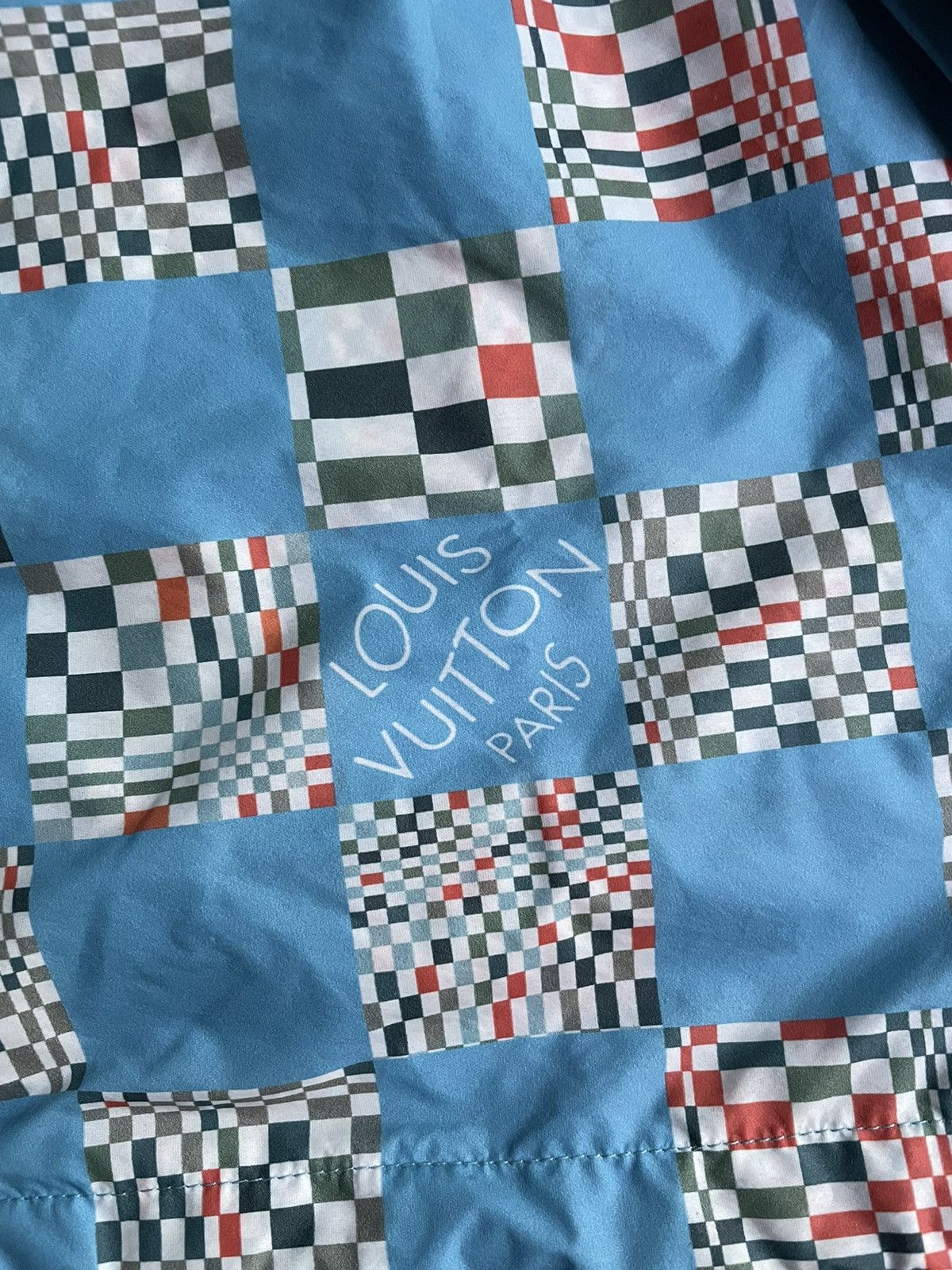 Louis Vuitton Louis Vuitton Distorted Damier Blue Windbreaker Size US M / EU 48-50 / 2 - 4 Thumbnail