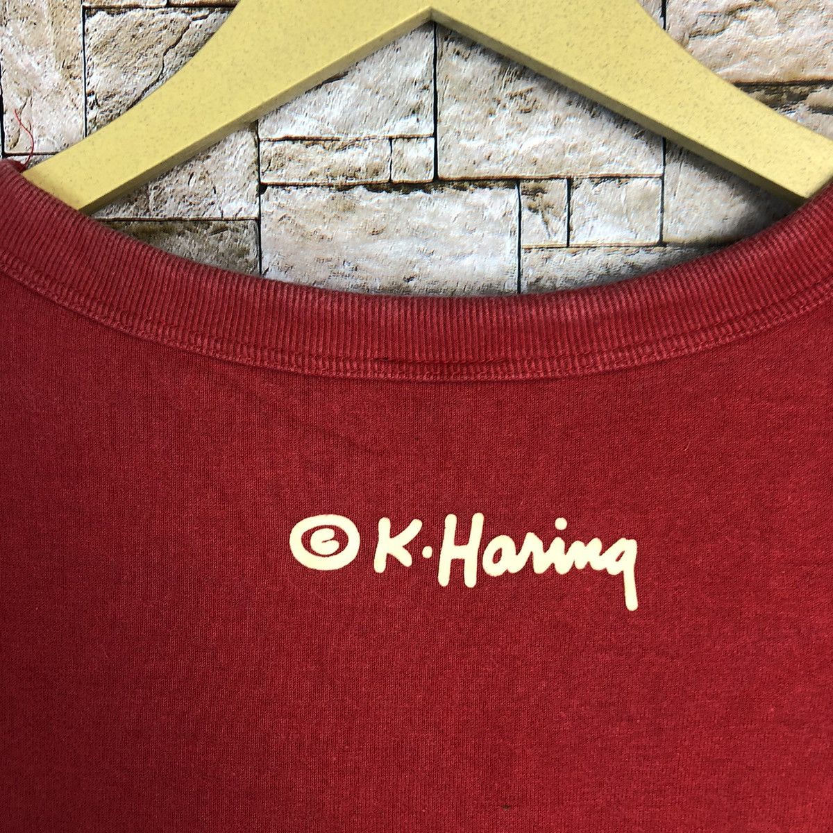 Keith Haring DL K.Harring X Uniqlo alphabet Red vintage Sweatshirt #A472 Size US L / EU 52-54 / 3 - 14 Thumbnail