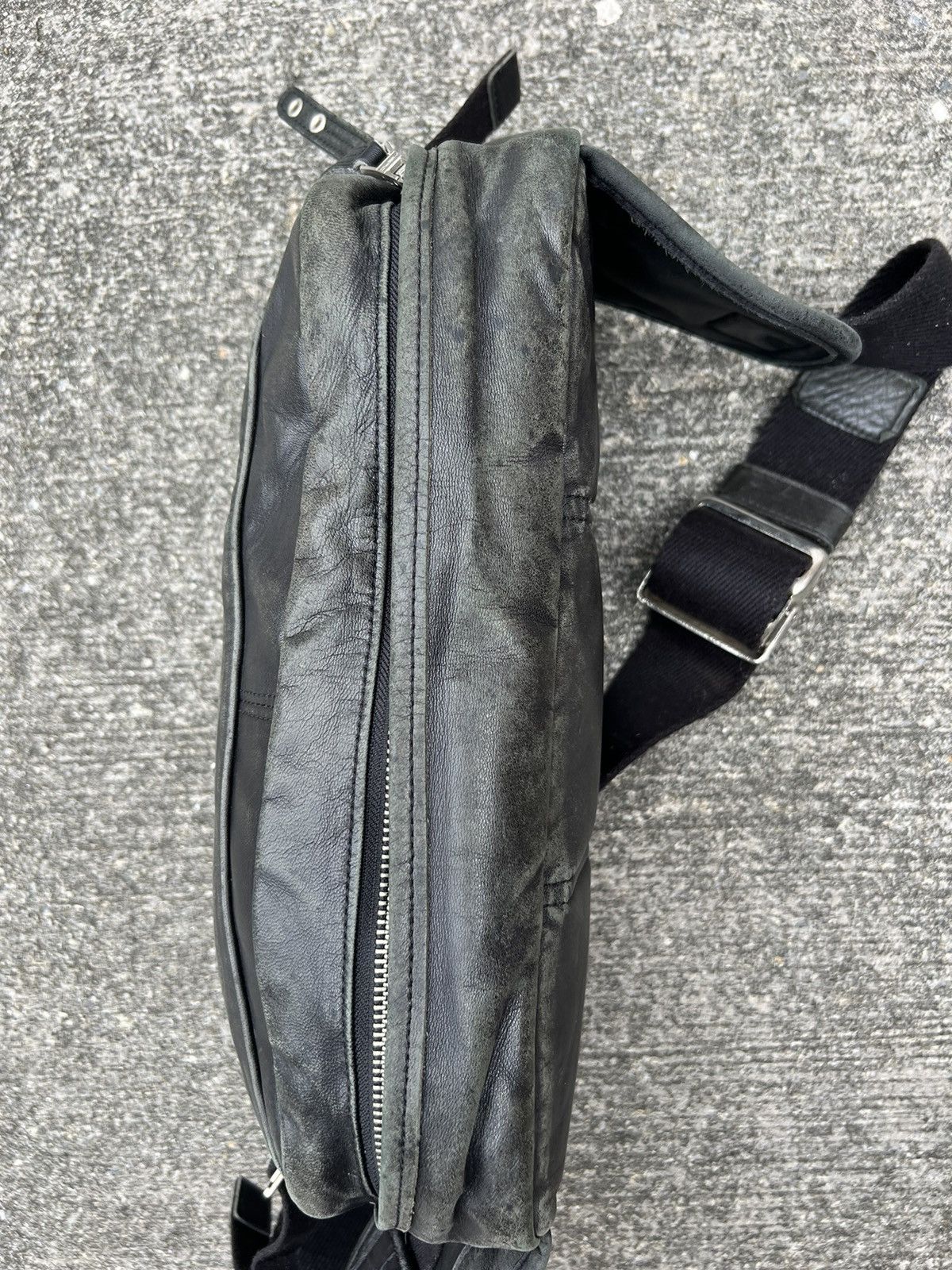 Leather Vintage Masterpiece Japan Patina Black Leather Bag Size ONE SIZE - 14 Thumbnail