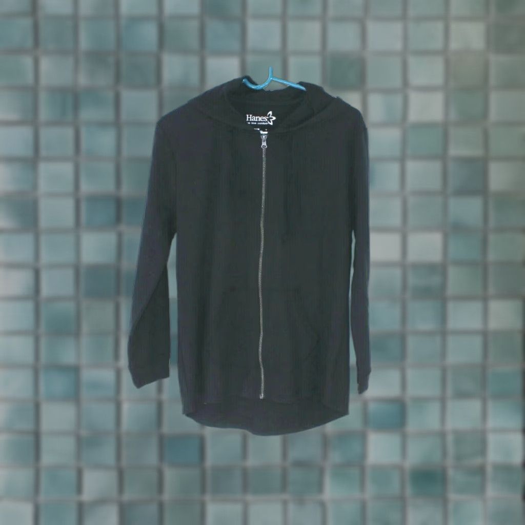Hanes Hanes Women's Sports Hoodie Jacket Size M Black Full Zip Activewear Long Sleeve Size M / US 6-8 / IT 42-44 - 1 Thumbnail