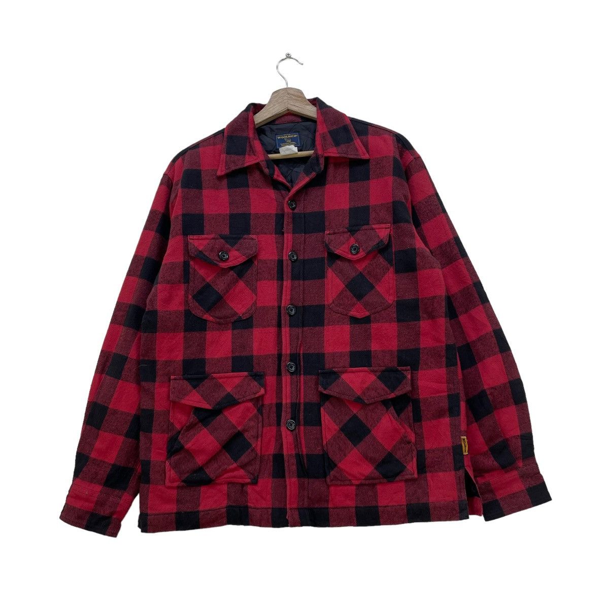 Vintage 🔥Vintage Woolrich Red Tartan Jacket Size US S / EU 44-46 / 1 - 1 Thumbnail