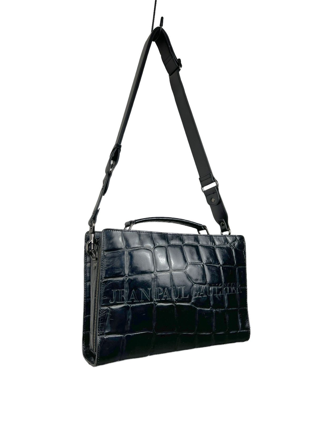 Jean Paul Gaultier Vintage Jean Paul Gaultier Alligator Embossed Sling Bag Size ONE SIZE - 1 Thumbnail