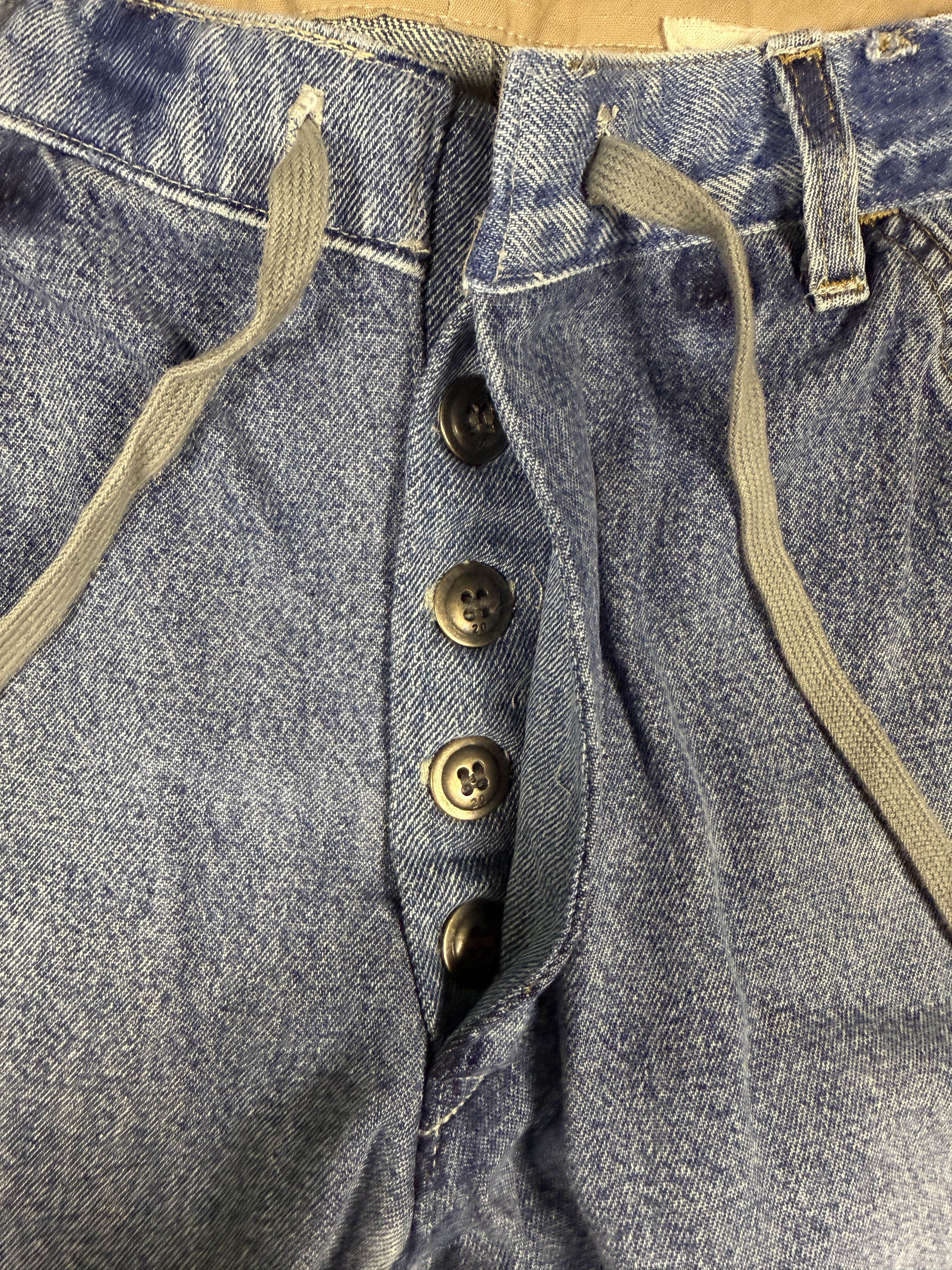 Greg Lauren $1425 Greg Lauren Denim Sweater 34 Lounge Pants Size US 32 / EU 48 - 3 Thumbnail