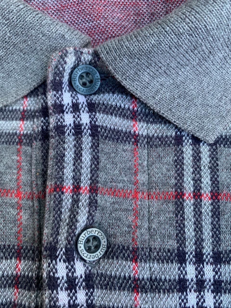 Burberry Vtg Burberrys Check Nova Polo Long Sleeve Size US M / EU 48-50 / 2 - 4 Thumbnail