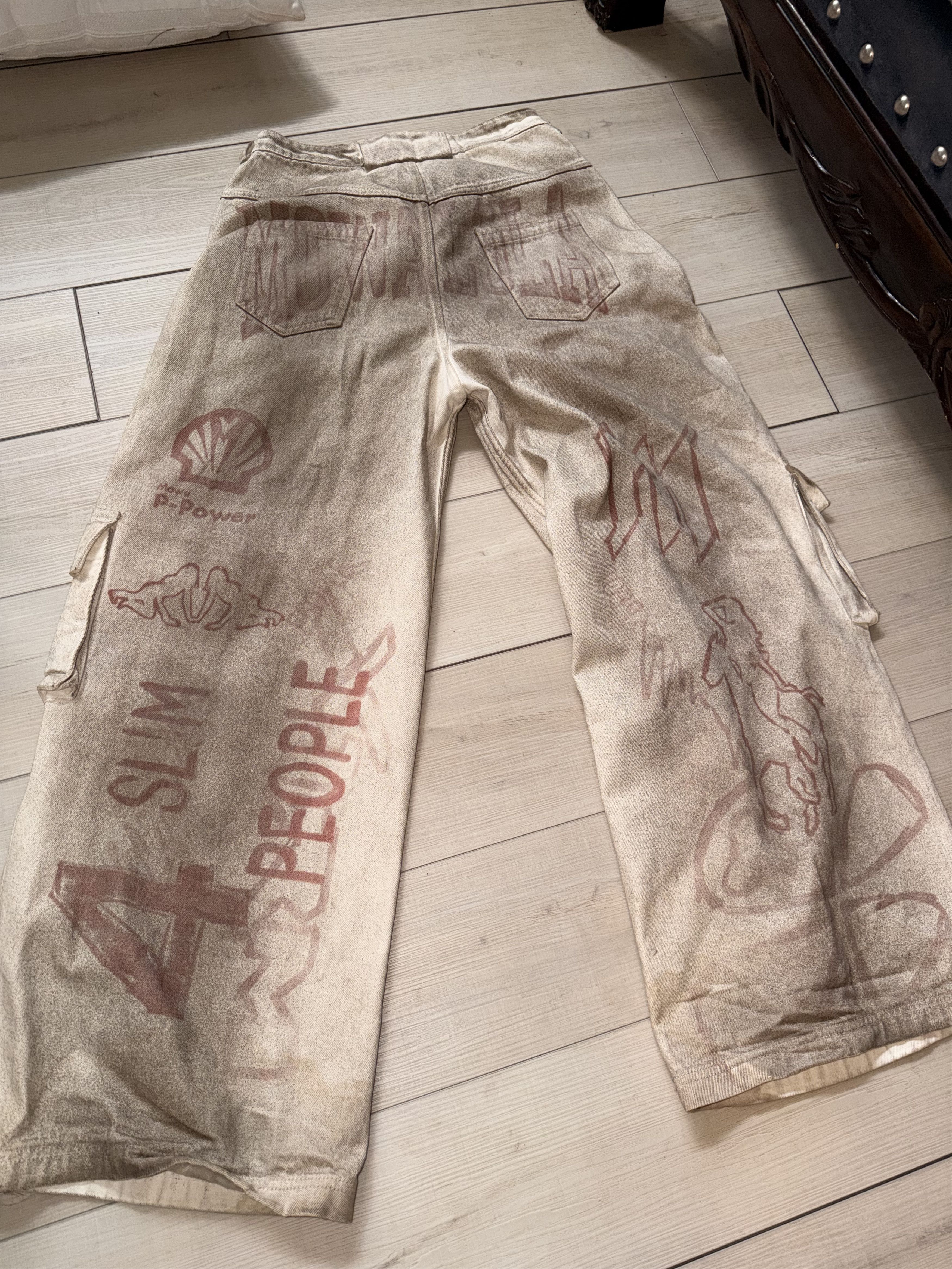Travis Scott Cactus Jack Travis Scott x MOWALOLA Logo Trousers 'Ash Size US 32 / EU 48 - 6 Thumbnail