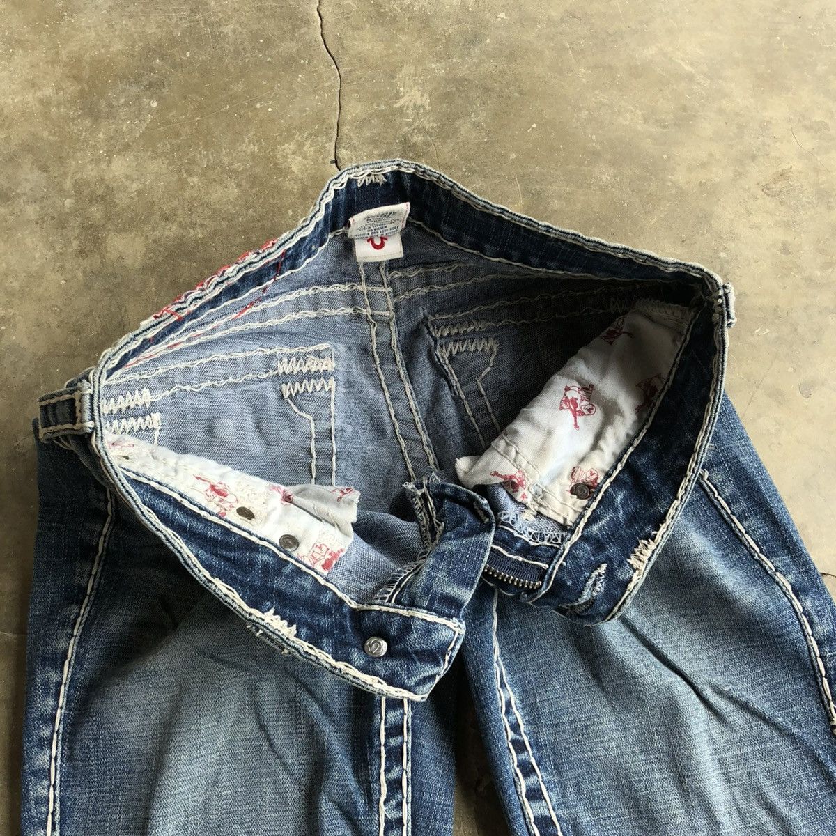 True Religion Vintage True Religion USA Bootcut Flared Denim Jeans Blue Size US 28 / EU 44 - 12 Thumbnail