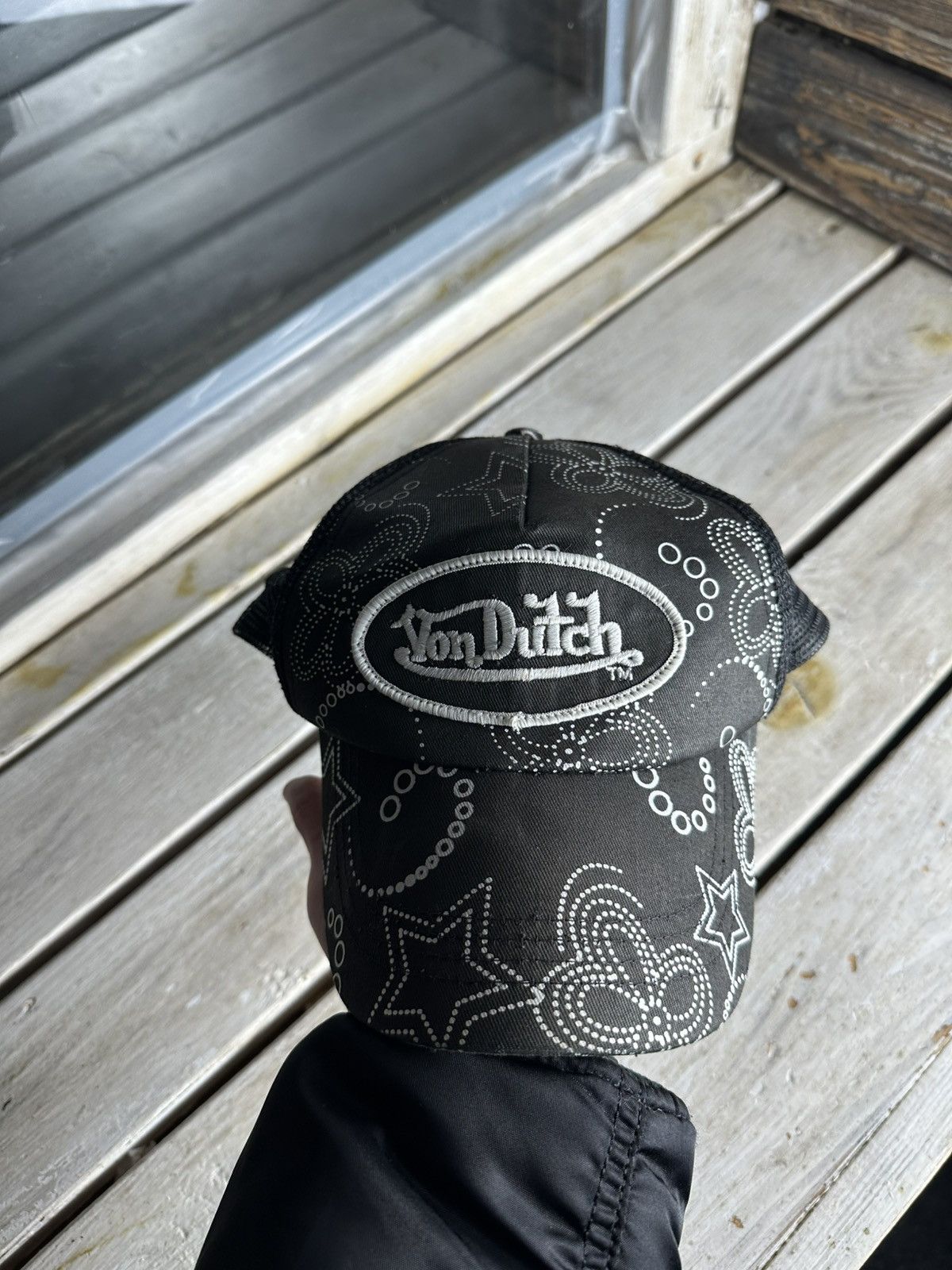 Von Dutch 🚨 VON DUTCH RARE Black SnapBack Trucker baseball cap hat Size ONE SIZE - 2 Thumbnail