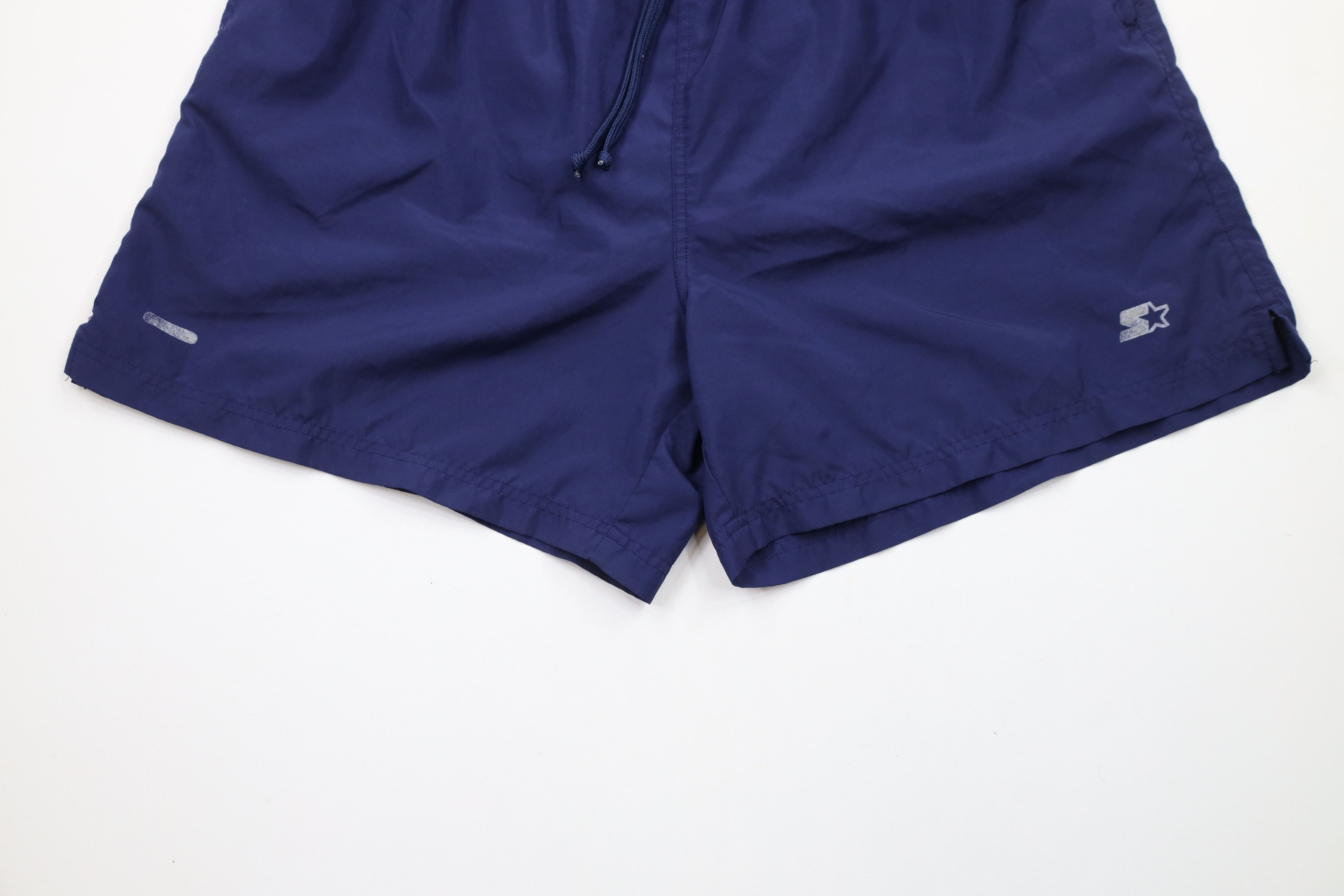 Starter × Vintage Vintage 90s Starter Reflective Logo Lined Above Knee Shorts Size US 34 / EU 50 - 4 Thumbnail