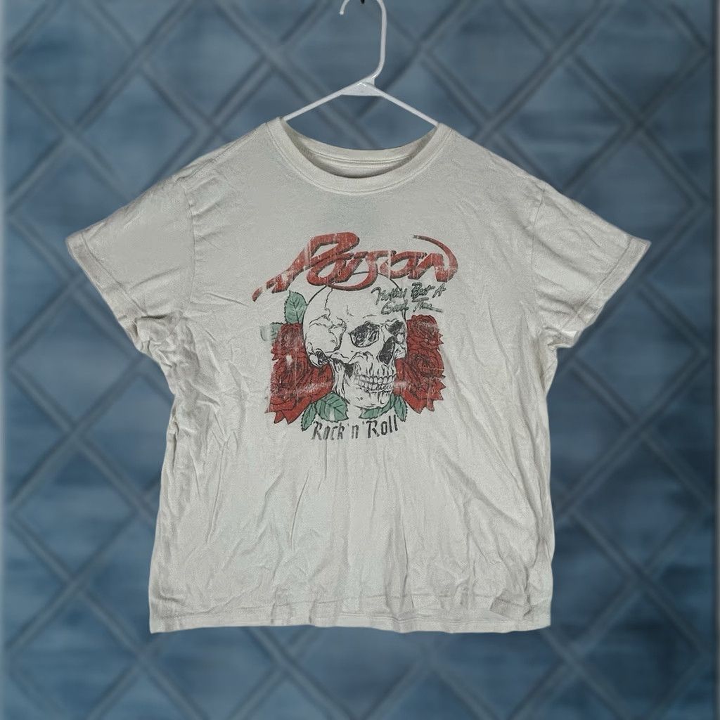 Vintage Poison Nothing But A Good Time Skull Graphic T-shirt Womens L Music Rock & Roll Size L / US 10 / IT 46 - 1 Thumbnail