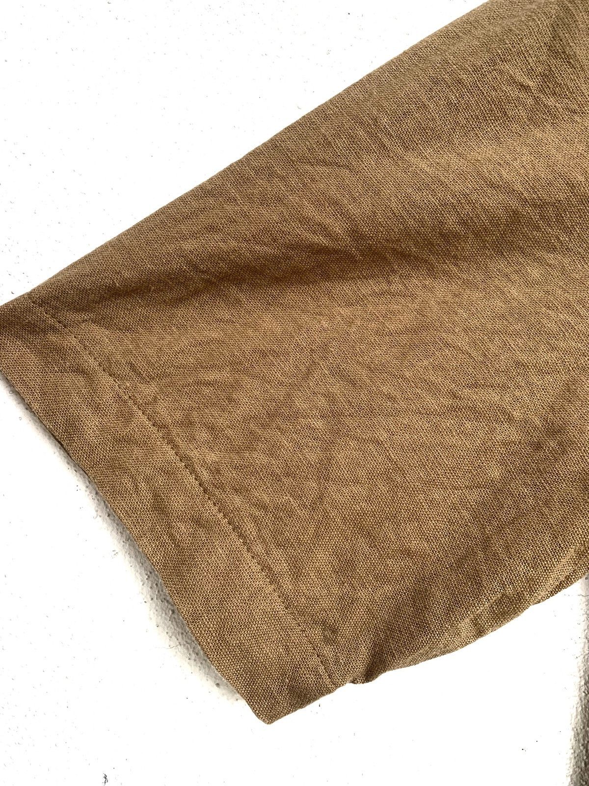 GU × Japanese Brand × Vintage Vintage Double Pockets Formal Shirt linen Materials.. Size M / US 6-8 / IT 42-44 - 4 Thumbnail
