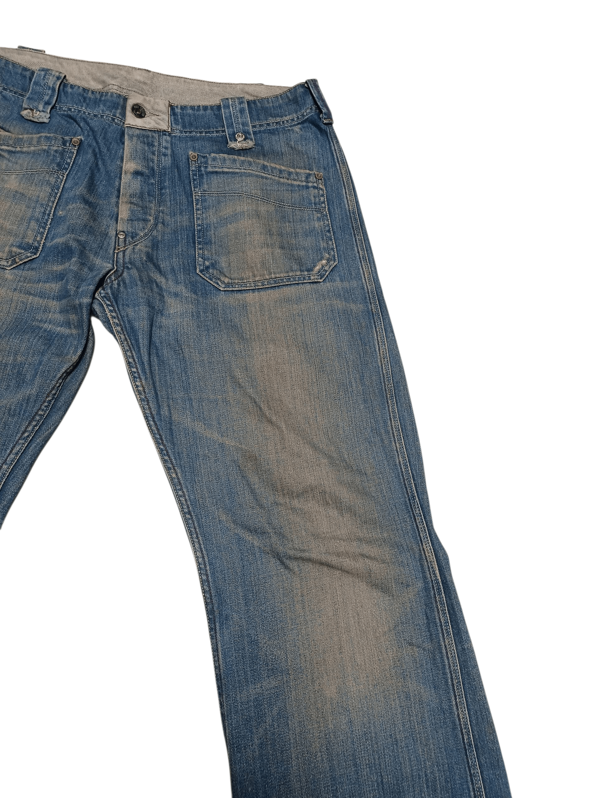 Diesel DIESEL VINTAGE MADE IN ITALY DISTRESSED DIRTY JEANS DENIM Size US 34 / EU 50 - 2 Thumbnail