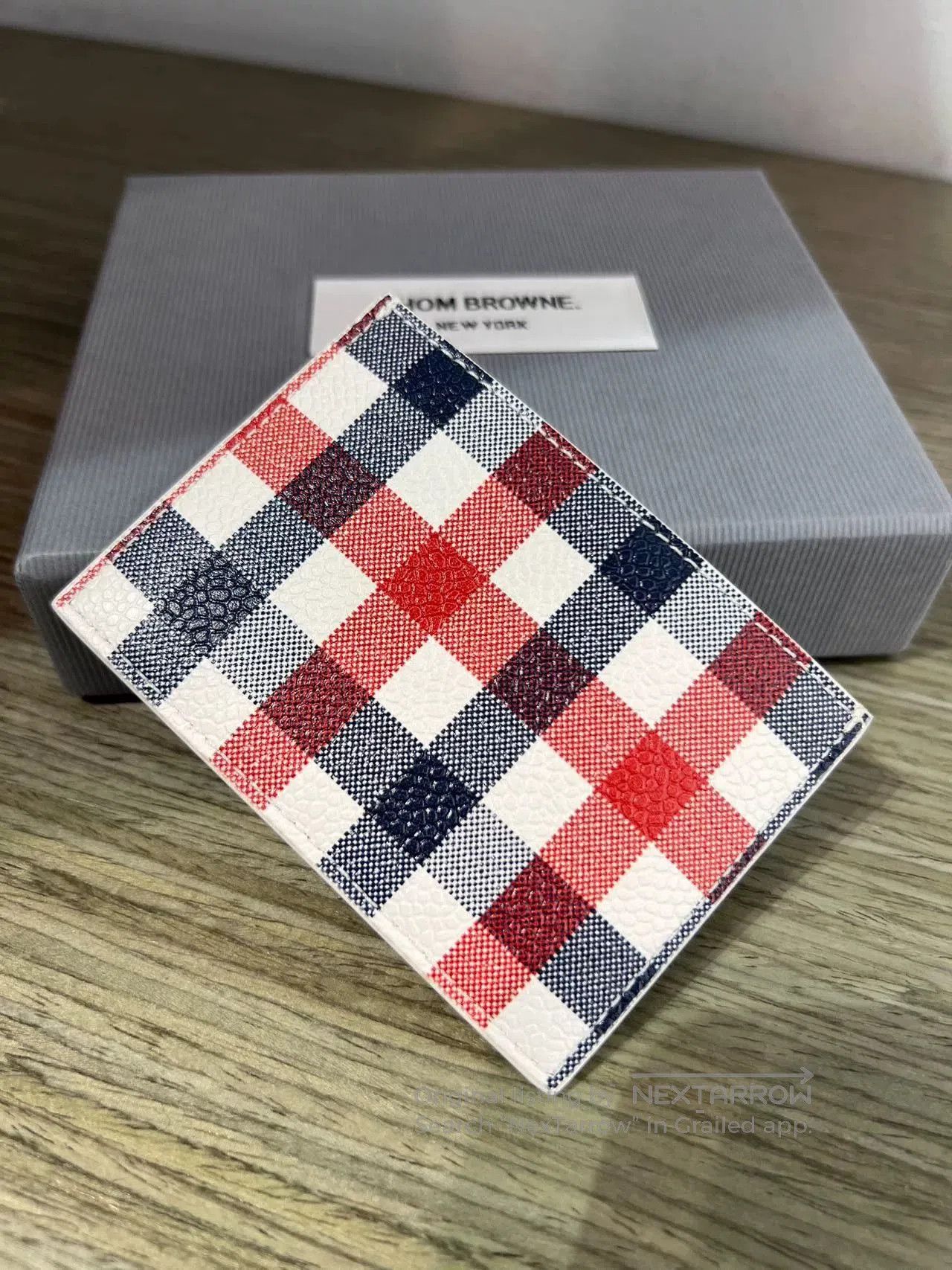 Thom Browne Thom Browne Check Stripe Small Wallet. Size ONE SIZE - 3 Thumbnail