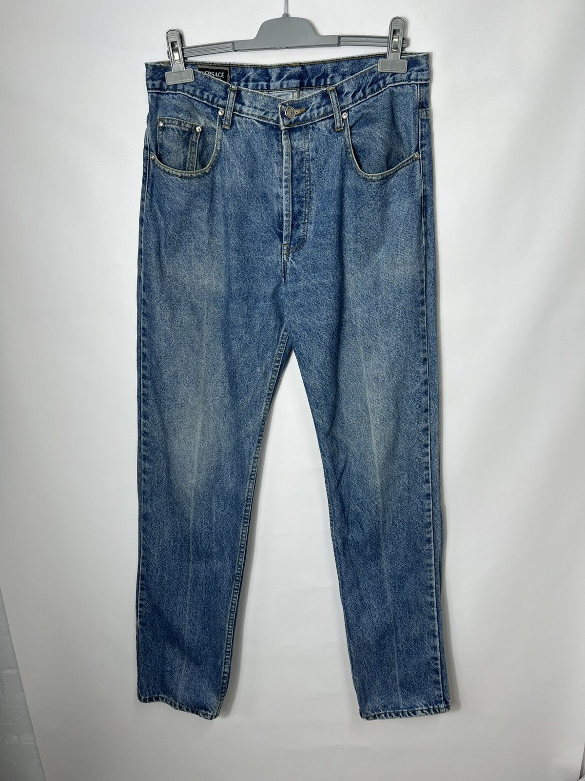 Versace Vintage streetwear y2k Versace Denim Pants Size US 34 / EU 50 - 1 Thumbnail