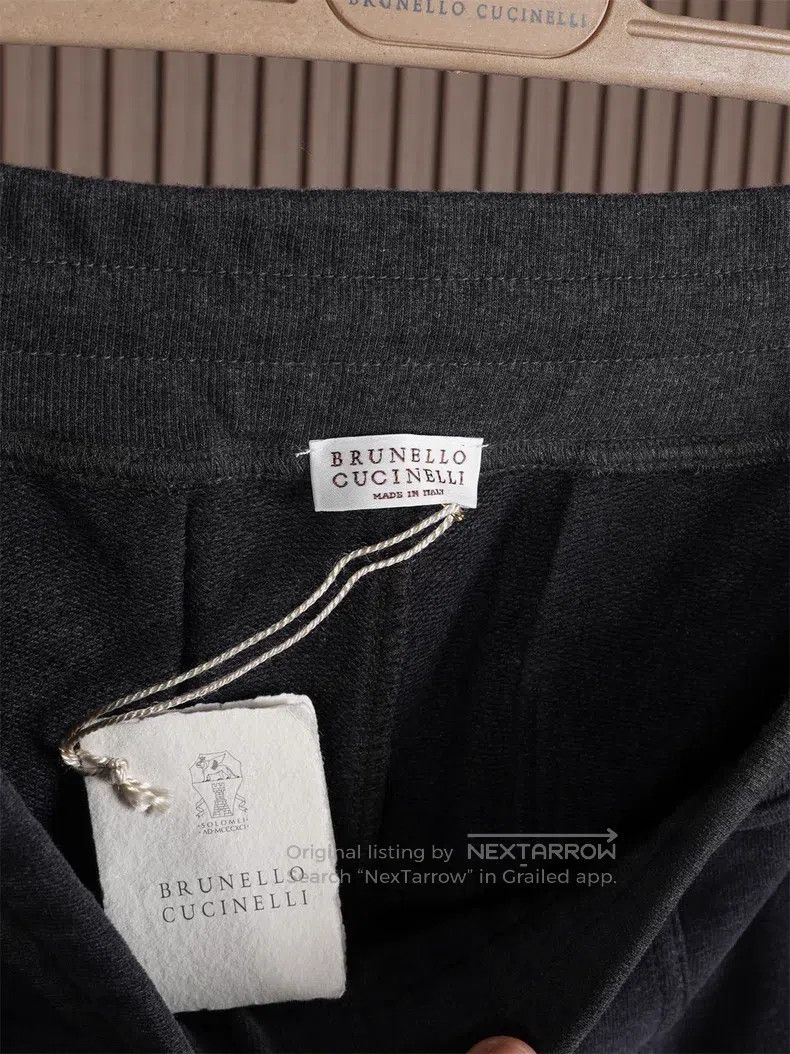 Brunello Cucinelli Brunello Cucinelli size XL Dark Gray Drawstring Sweatpants Size US 26 / EU 42 - 5 Thumbnail