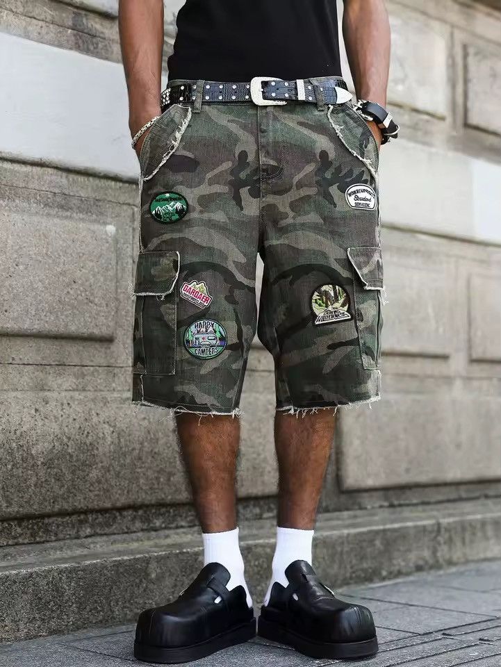 Other Camo Cargo Shorts - Multi-Pocket Utility Wear - Gorpcore Size US 31 - 1 Thumbnail