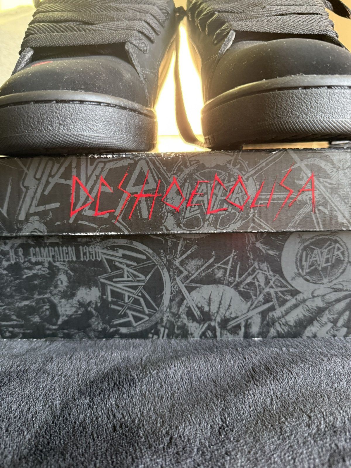 DC DC Slayer Court Graffik Size 10 Mens Black Red Brand New/Box Size US 10 / EU 43 - 6 Thumbnail