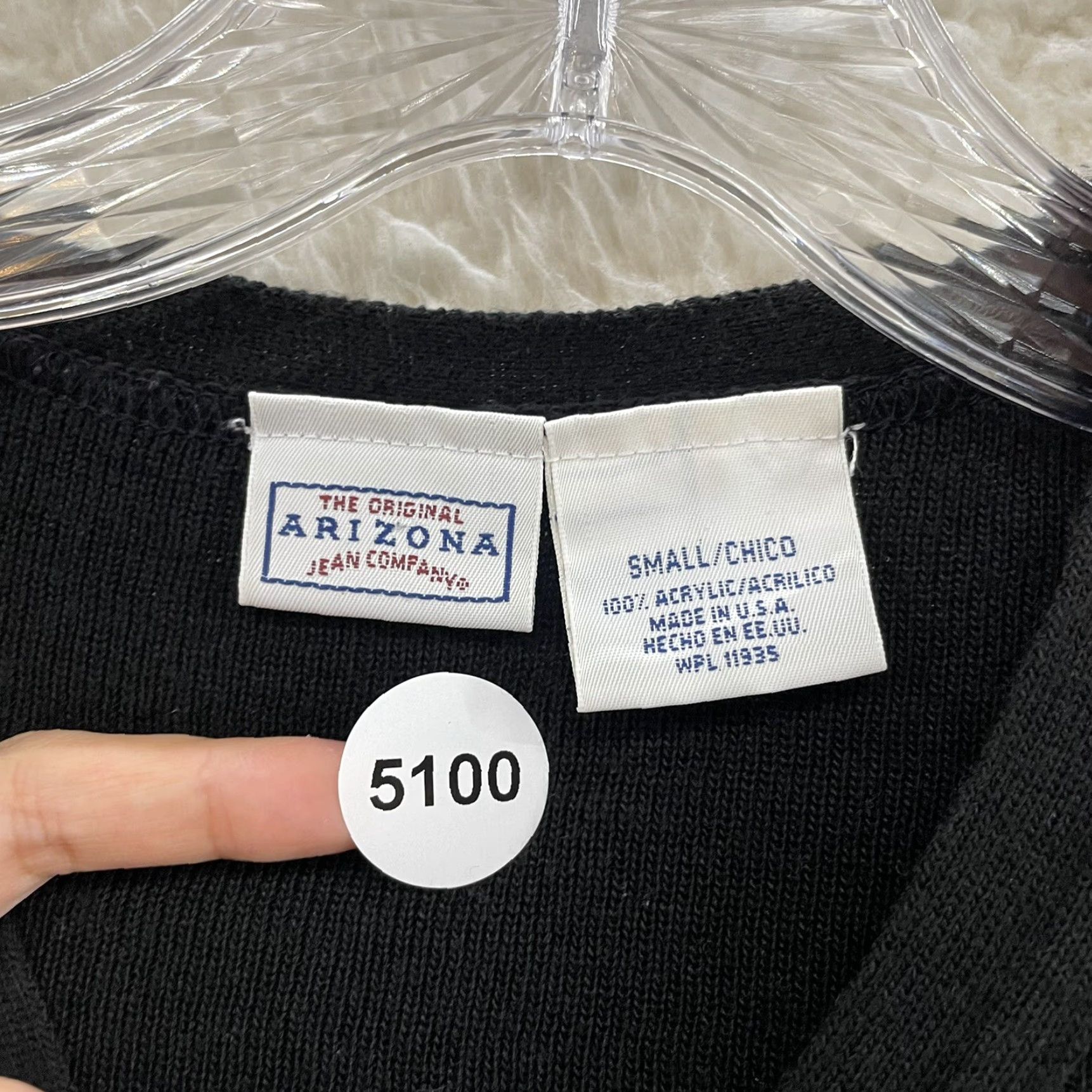 Vintage VINTAGE 90s Y2K Cardigan Sweater Top Small Black Grey Fair Isle Icelandic Nordic Arizona Jeans Women Small Cardigan Clothing Womens Size S / US 4 / IT 40 - 8 Thumbnail