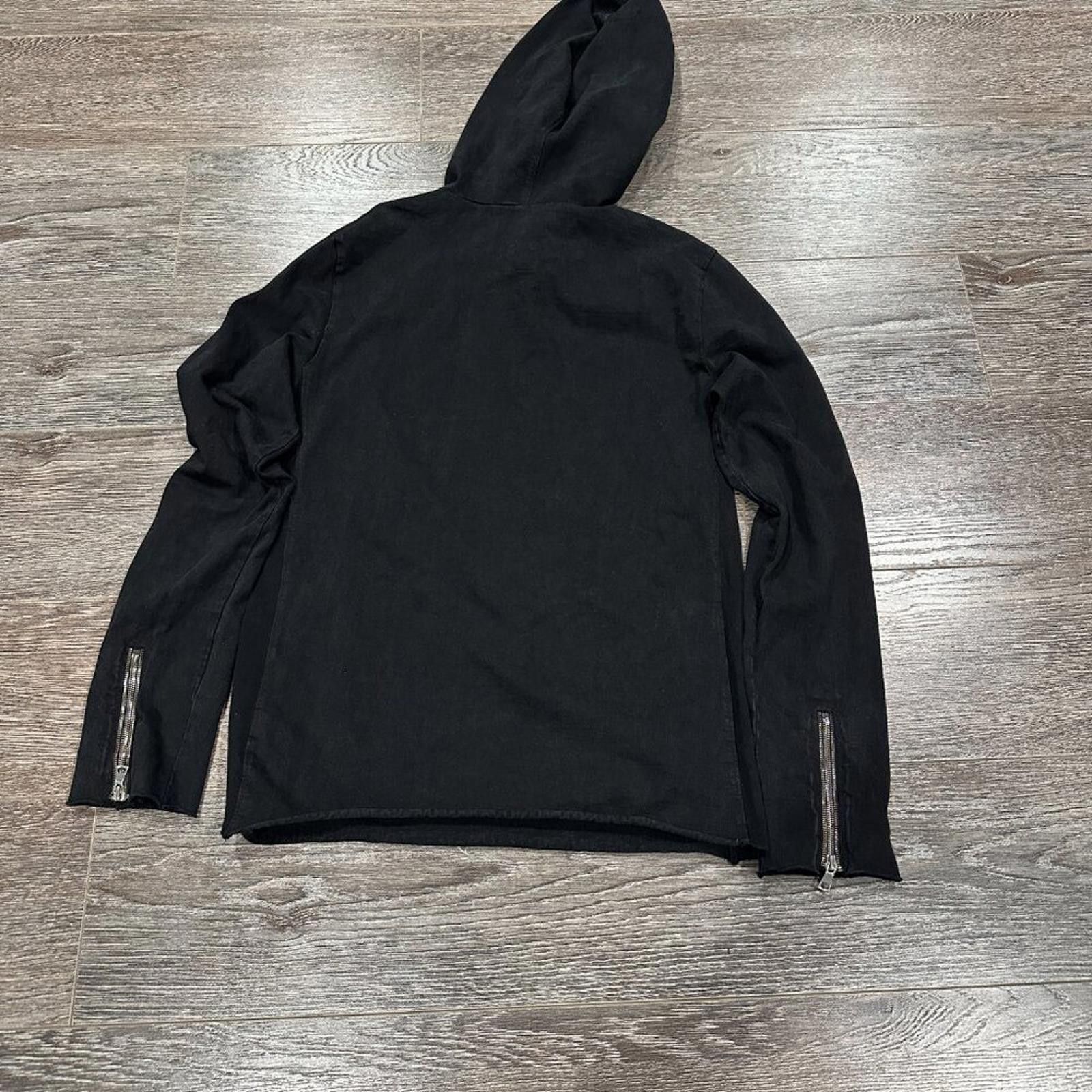 Rta RTA Men’s Hoodie – Size M – Black with Zipper Sleeve Detail Size US M / EU 48-50 / 2 - 6 Thumbnail