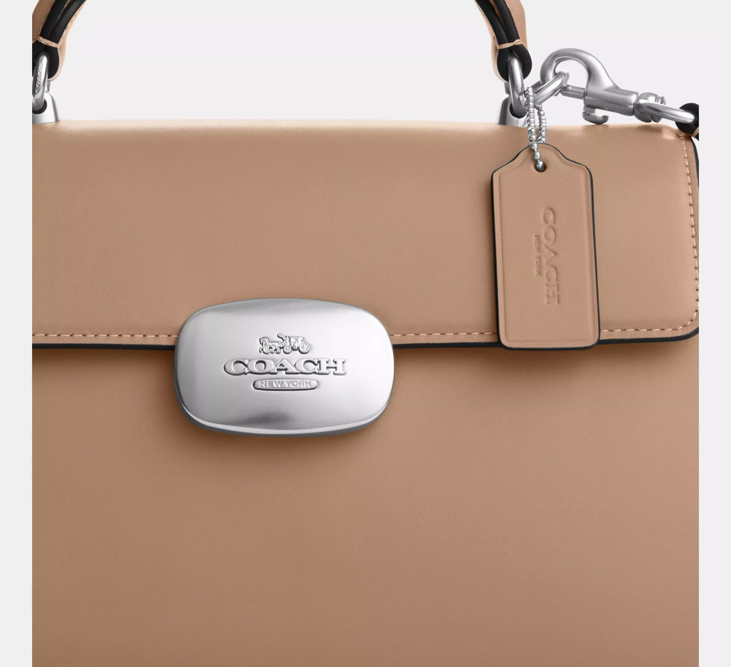 Coach Eliza Top Handle Silver/Taupe CP006 Size ONE SIZE - 11 Thumbnail
