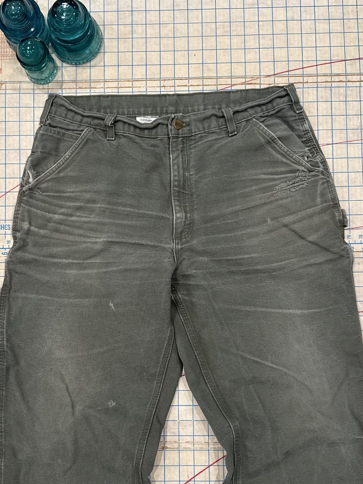 Carhartt Carhartt B11-Mos Loose Original Fit Pants With Great Fade 36 Size US 36 / EU 52 - 4 Thumbnail