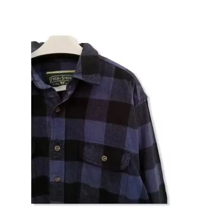 Vintage Field and Stream Plaid Tartan Flannel Shirt 👕 Size US L / EU 52-54 / 3 - 2 Thumbnail