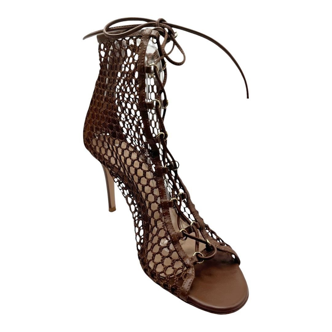Gianvito Rossi Gianvito Rossi Cage Mesh Booties Size US 8.5 / IT 38.5 - 2 Thumbnail