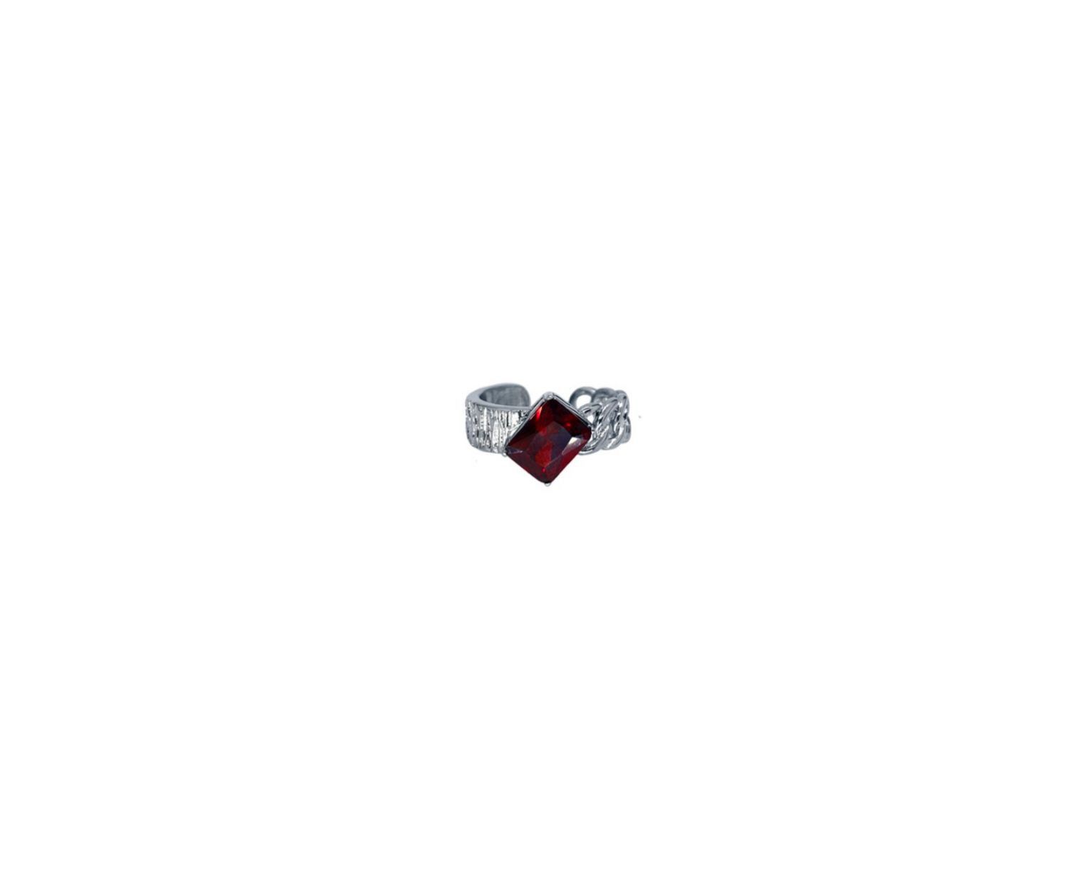 Jewelry Dark Jewelry Rings Open Size Chrome Ring (Size 7-13) Size ONE SIZE - 3 Thumbnail