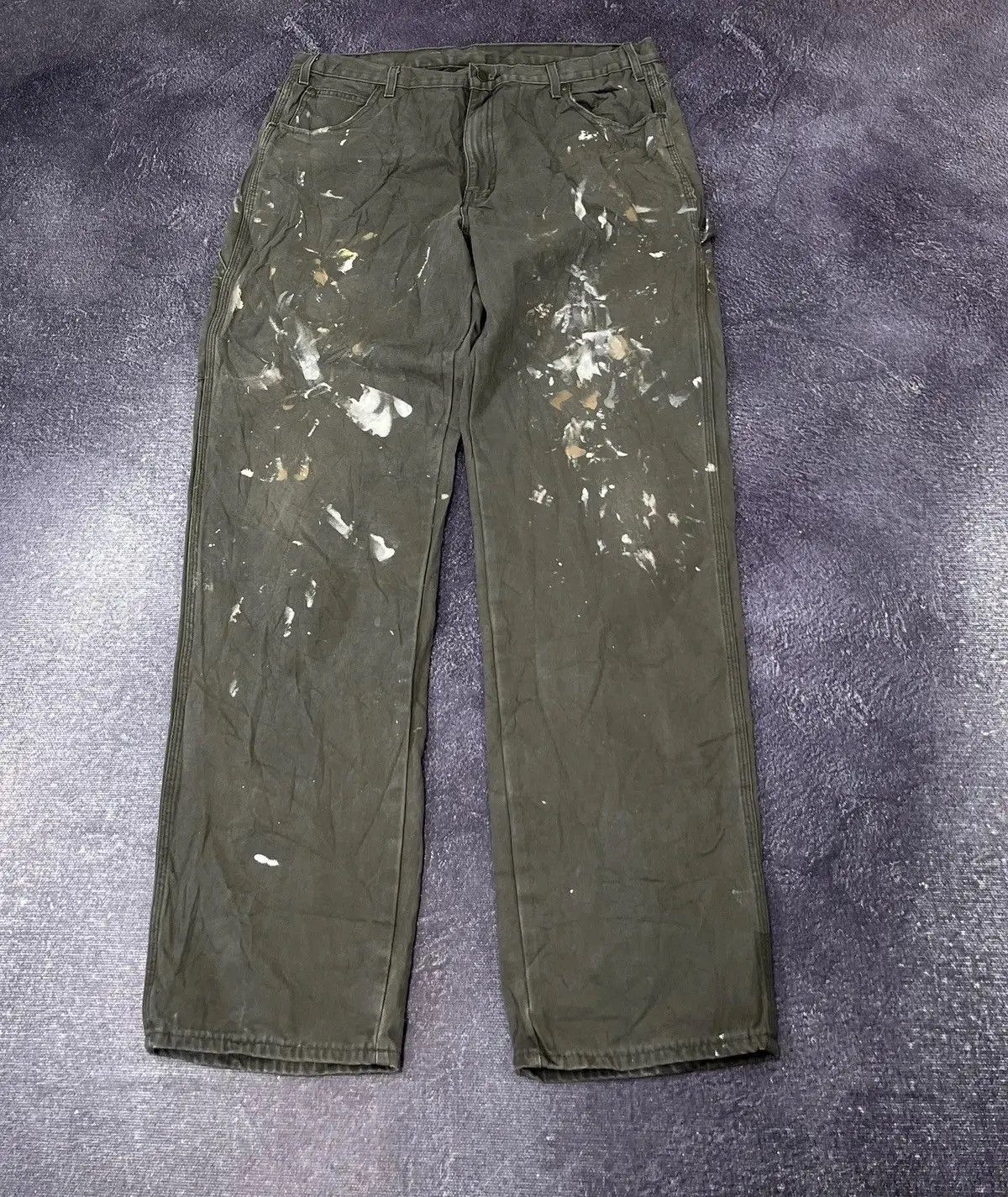 Dickies Vintage Dickies Painted American Work Hype Baggy Pants Size US 38 / EU 54 - 2 Thumbnail