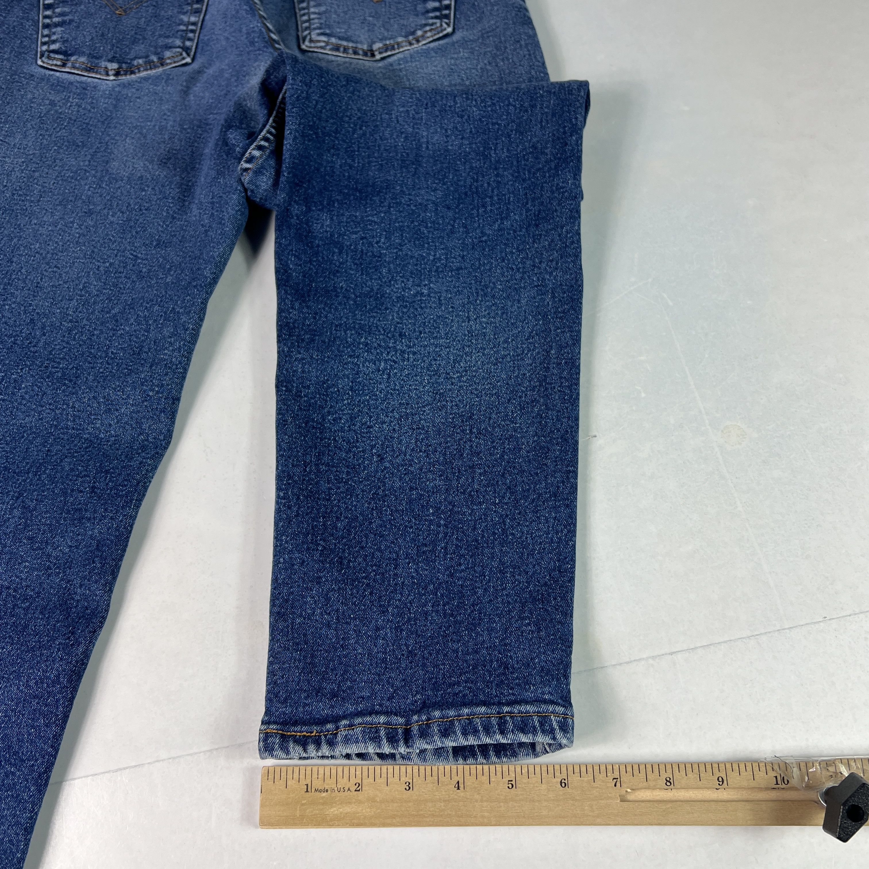 Levi's VTG 90s Levi's Jeans 550 Relaxed Tapered Blue Stretch Denim Size 30" / US 8 / IT 44 - 16 Thumbnail