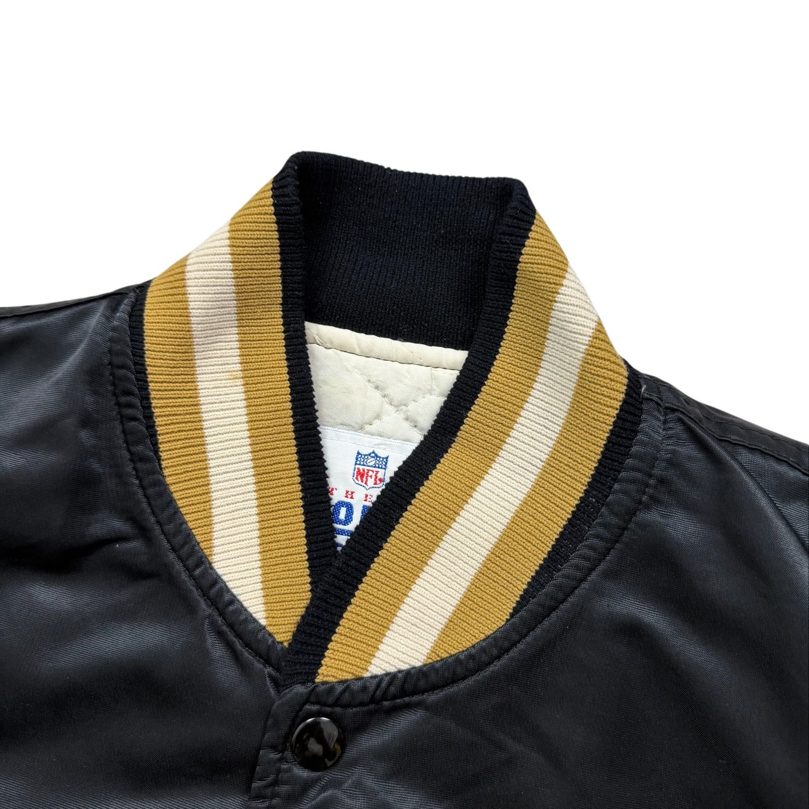 NFL VTG 90s NEW ORLEANS SAINTS SATIN JACKET BOMBER MADE IN USA Size US L / EU 52-54 / 3 - 11 Thumbnail
