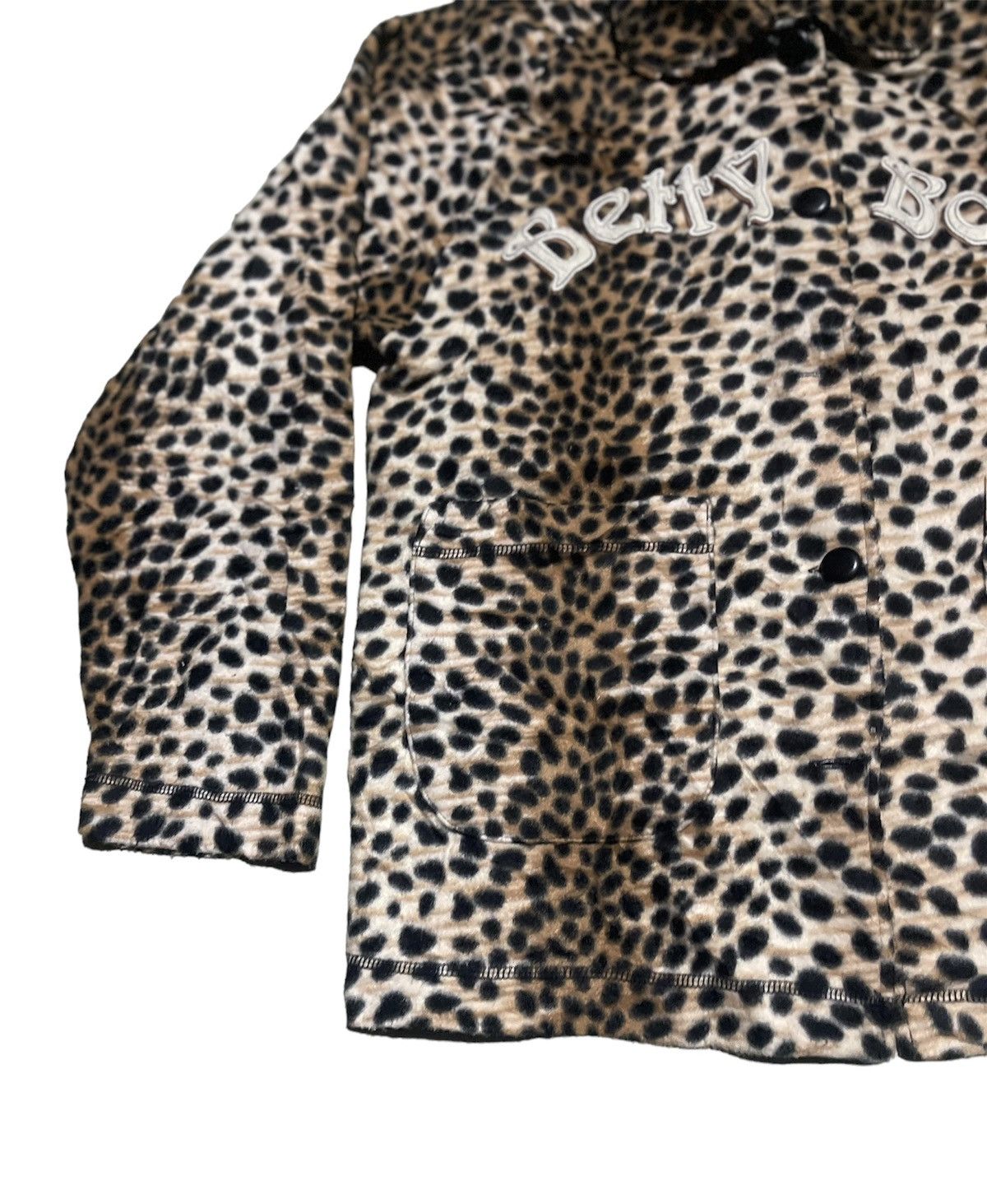 Cartoon Network Vintage 90s Betty Boop Leopard Fleece Jacket Size M / US 6-8 / IT 42-44 - 8 Thumbnail