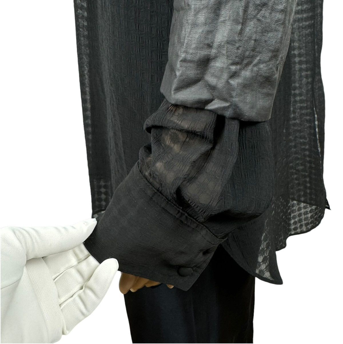 Alexander Wang Alexander Wang 2in1 Waxed Jacket with silk Shirt size 4 Size L / US 10 / IT 46 - 10 Thumbnail