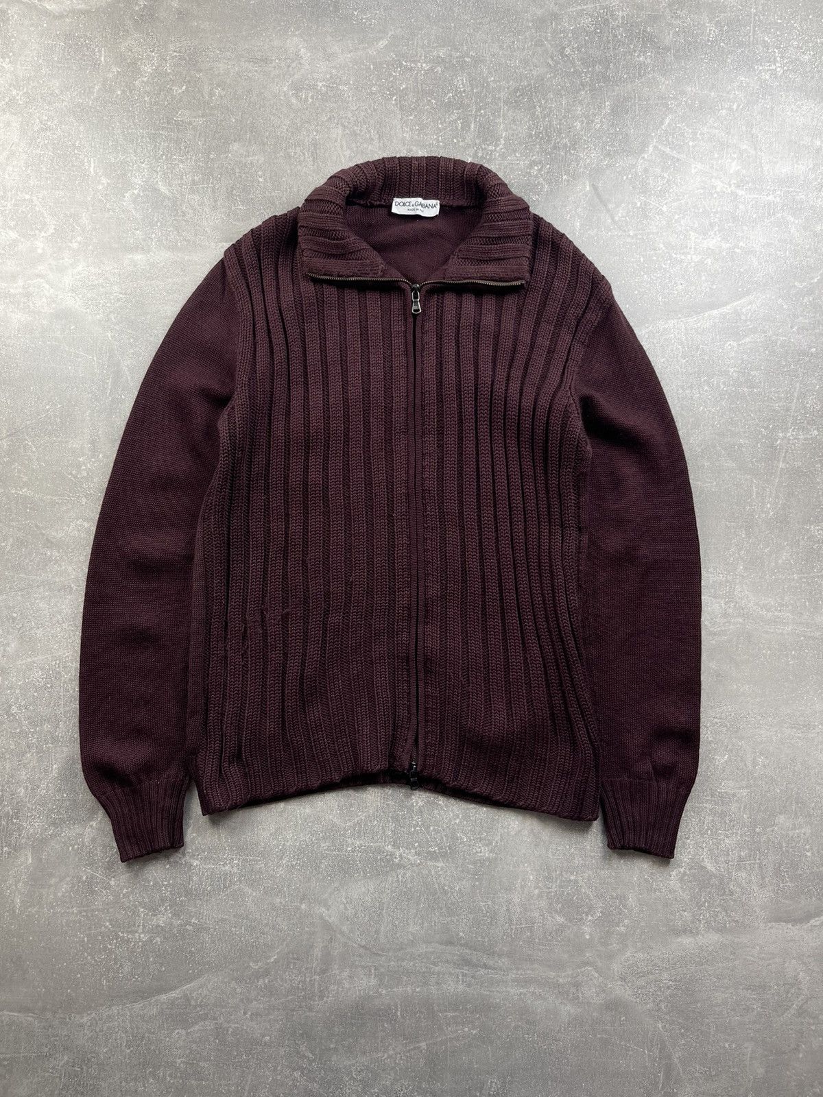 Dolce & Gabbana × Vintage Dolce&Gabbana Archive Knitted Avant Garde Zip Sweater Size US L / EU 52-54 / 3 - 4 Thumbnail